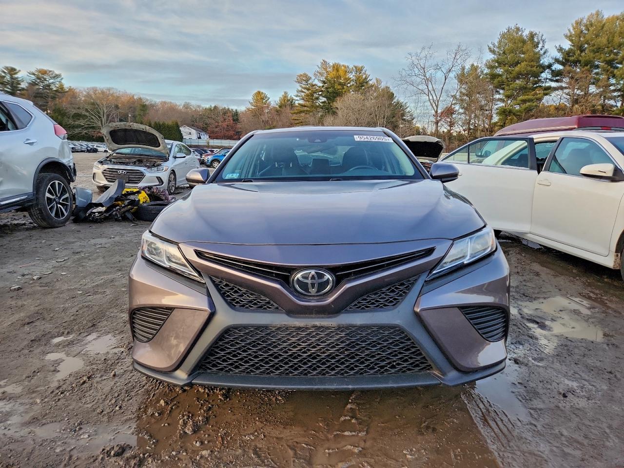 2018 Toyota Camry Se Серый vin: 4T1B11HK4JU618669