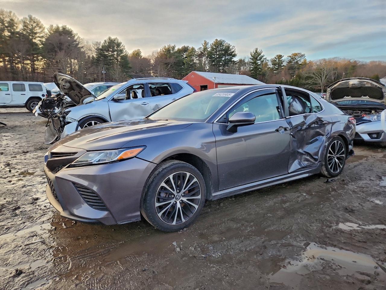 2018 Toyota Camry Se Серый vin: 4T1B11HK4JU618669
