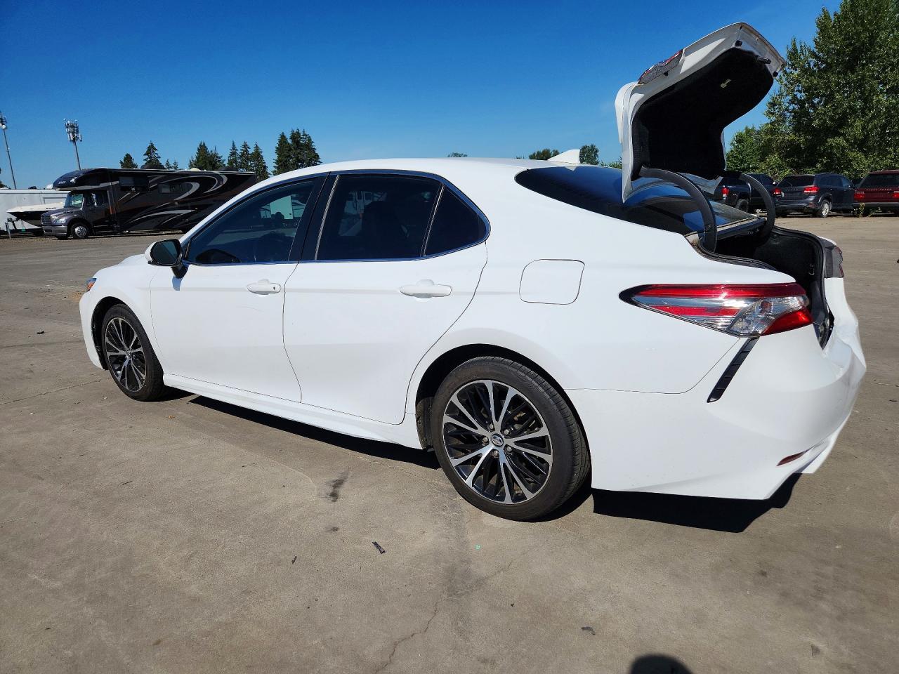 2019 Toyota Camry Se White vin: 4T1B11HK4KU730888