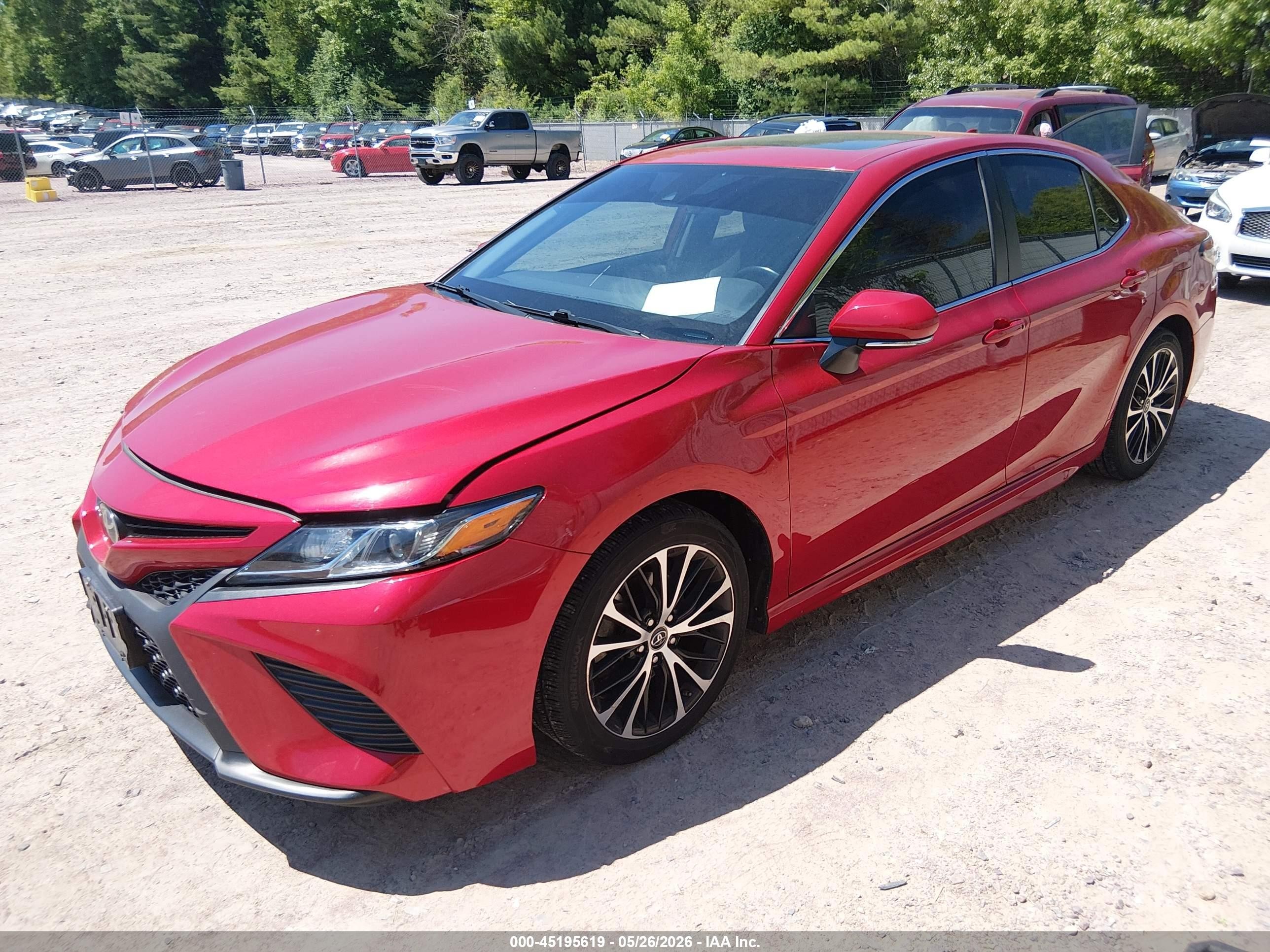 2019 Toyota Camry Se Red vin: 4T1B11HK5KU221246