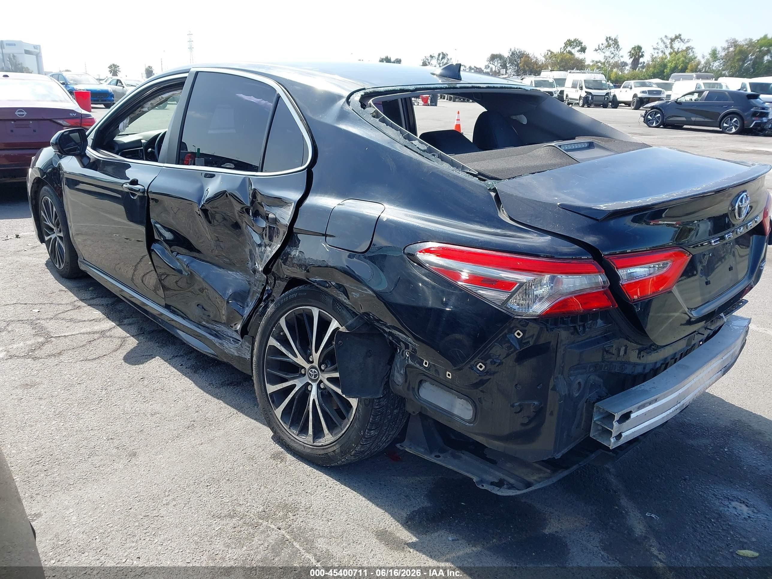 2019 Toyota Camry Se Black vin: 4T1B11HK5KU722833