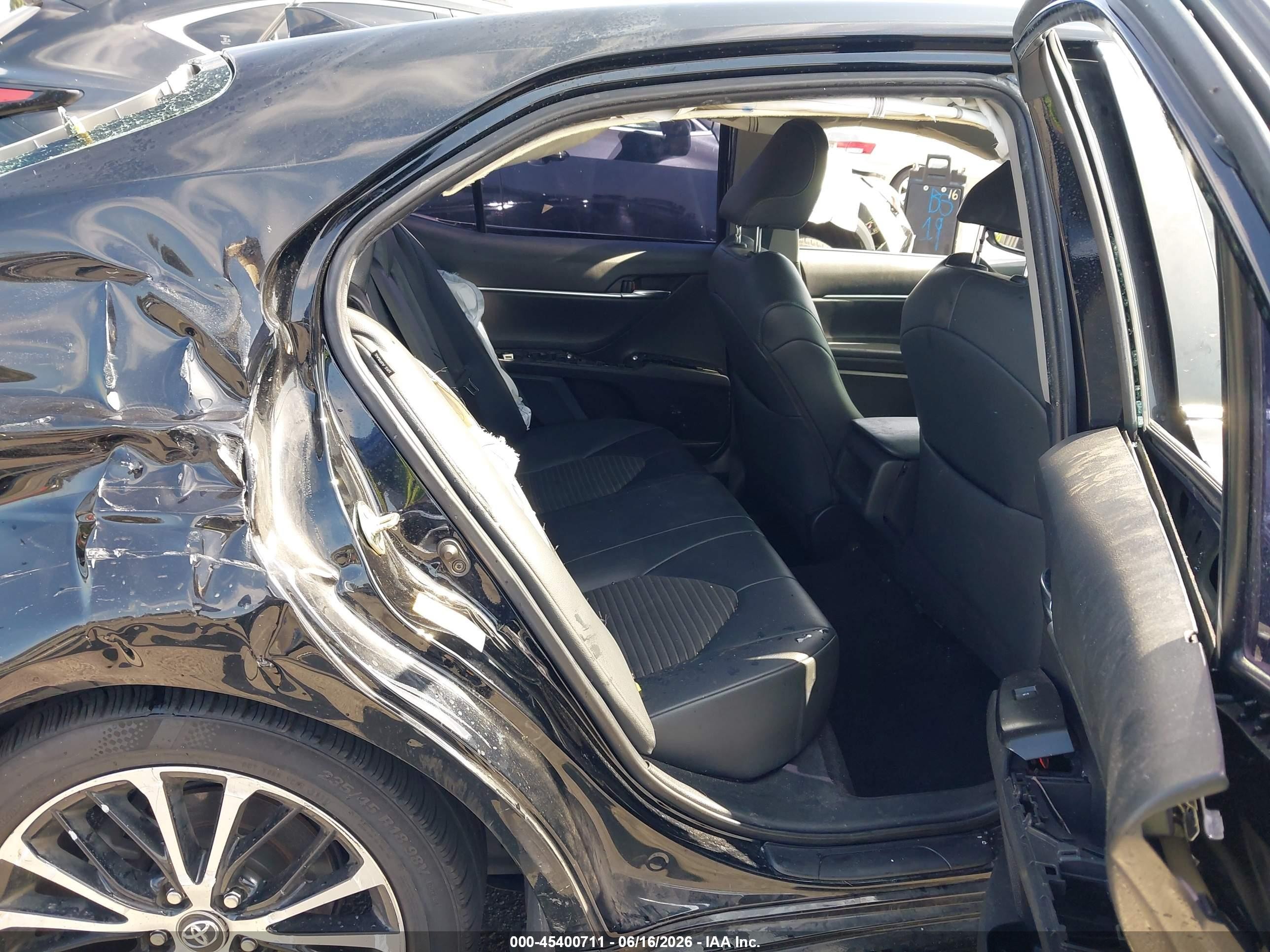 2019 Toyota Camry Se Black vin: 4T1B11HK5KU722833