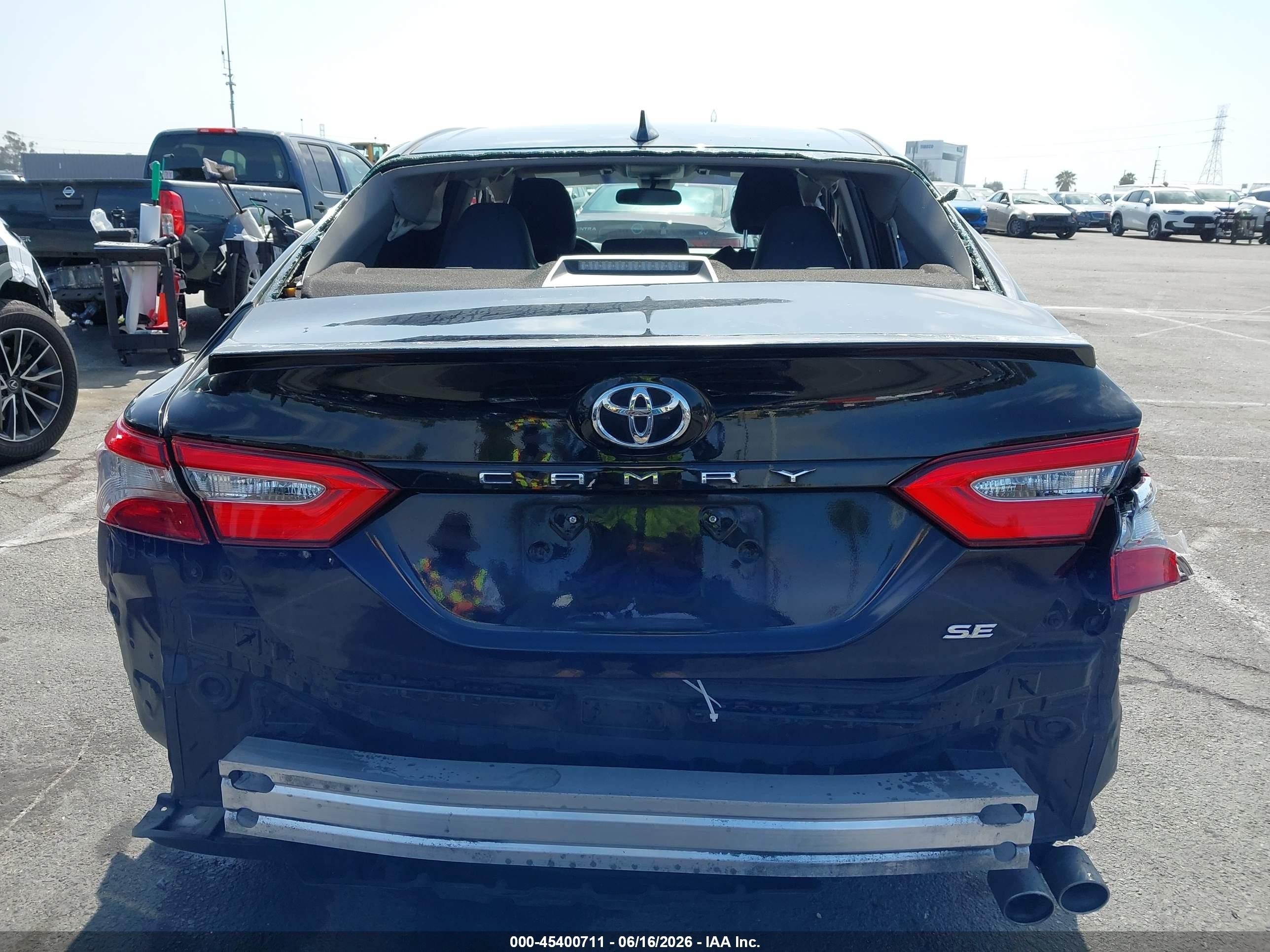 2019 Toyota Camry Se Black vin: 4T1B11HK5KU722833