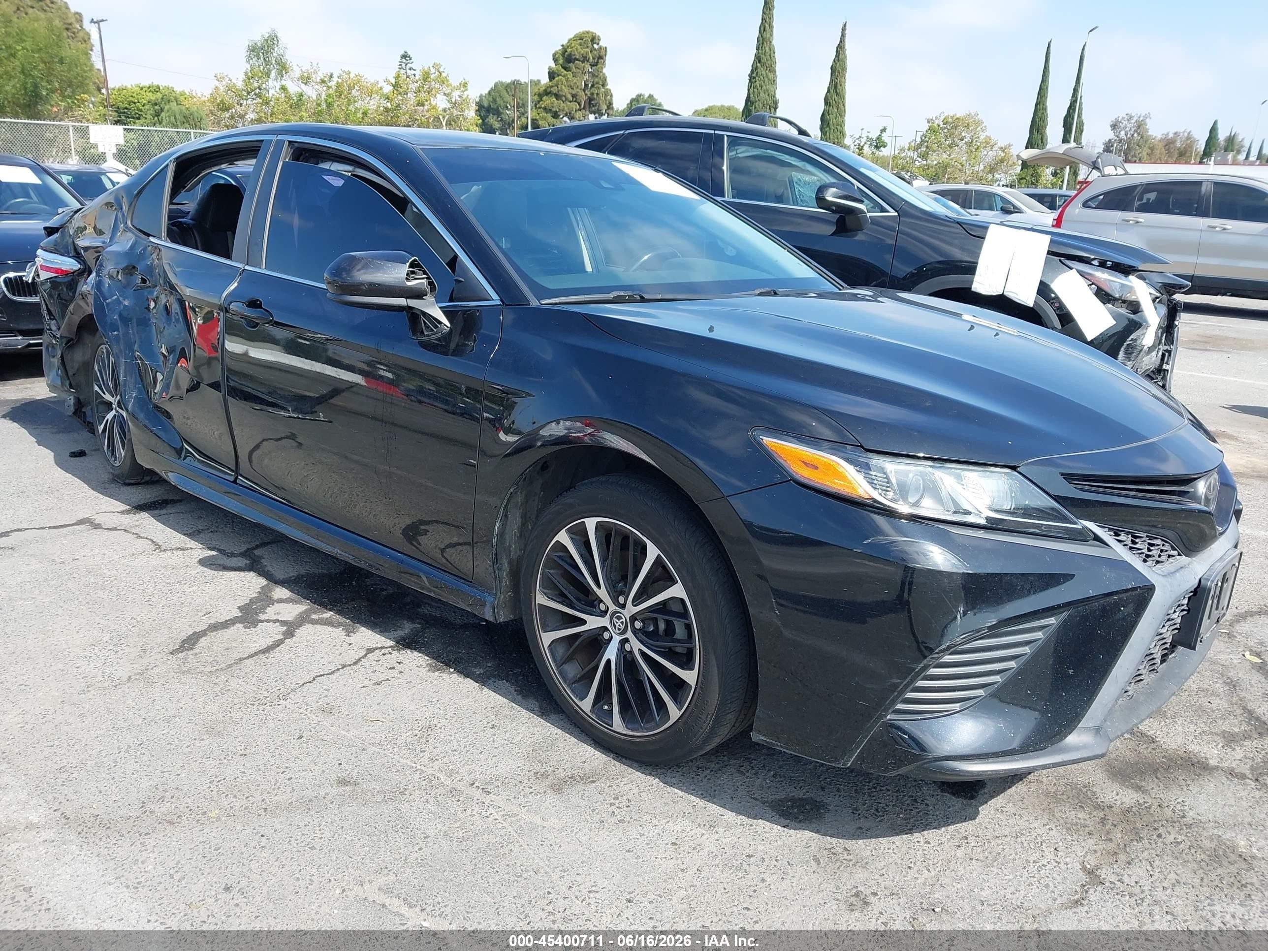 2019 Toyota Camry Se Black vin: 4T1B11HK5KU722833
