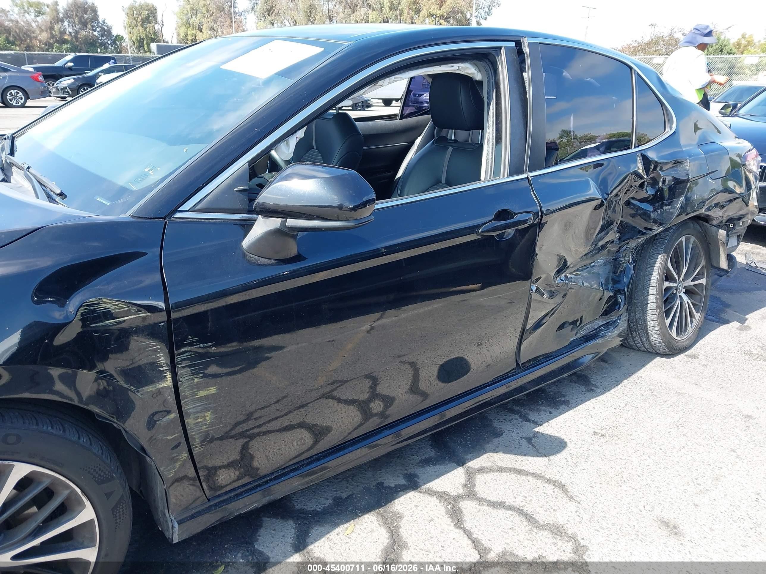 2019 Toyota Camry Se Black vin: 4T1B11HK5KU722833