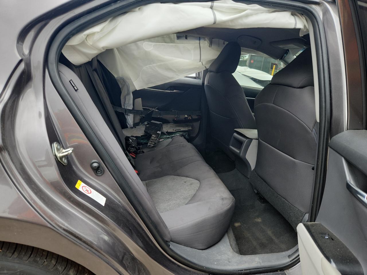 2018 Toyota Camry Le Gray vin: 4T1B11HK6JU616471 Damage: Lr Seat Air Bag, Deployed, Replacement Required