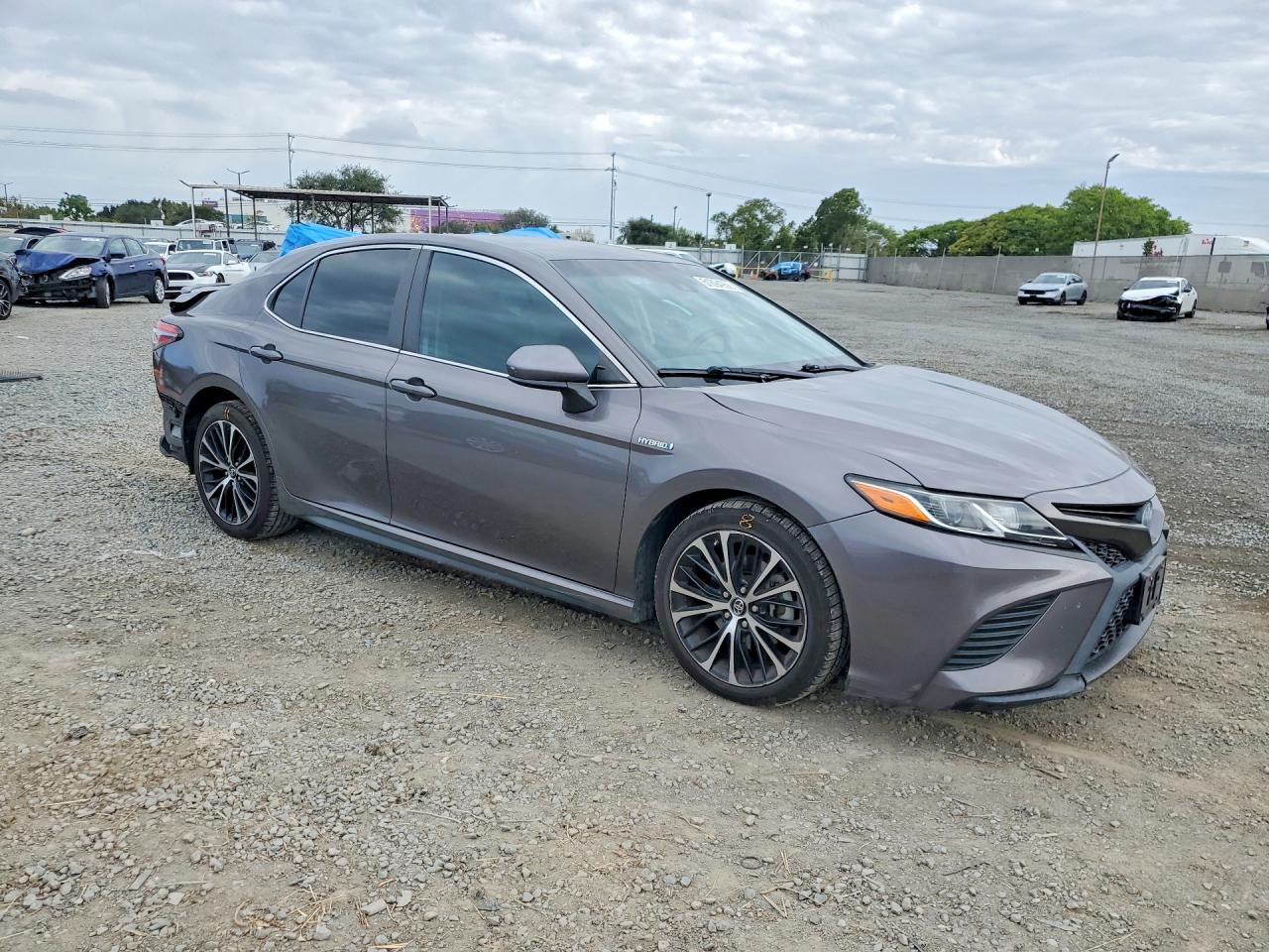 2018 Toyota Camry Hybrid Se Gray vin: 4T1B21HK5JU507545