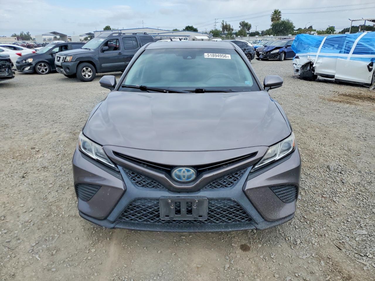 2018 Toyota Camry Hybrid Se Gray vin: 4T1B21HK5JU507545