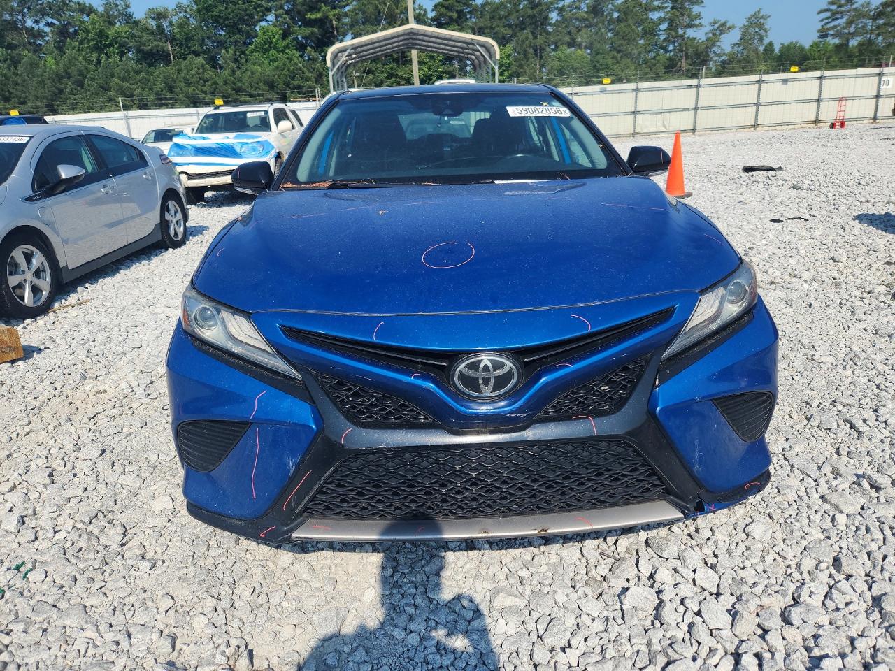 2019 Toyota Camry Xse Blue vin: 4T1B61HK2KU186344