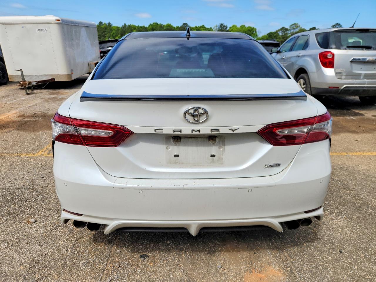2018 Toyota Camry Xse White vin: 4T1B61HK5JU106971