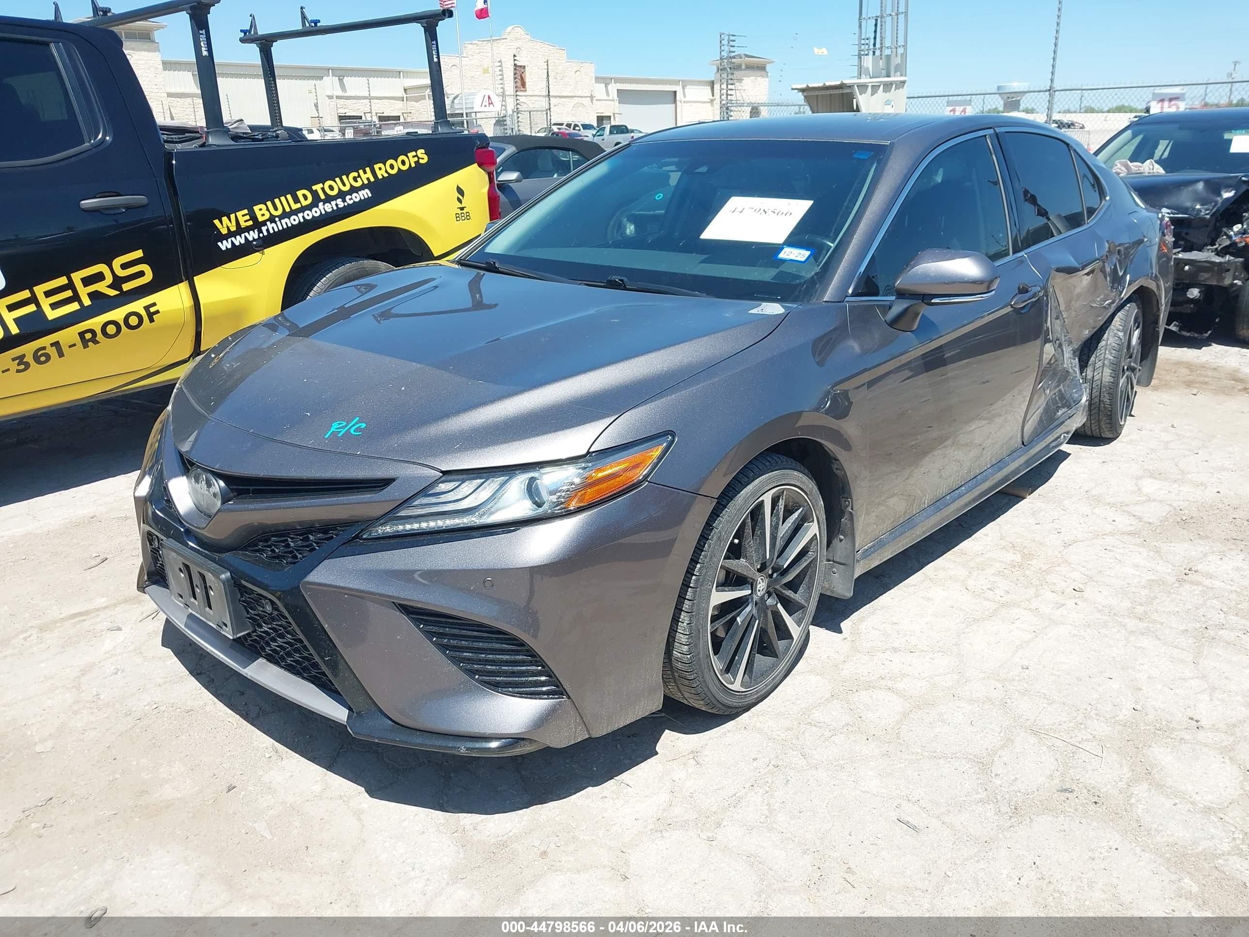 2018 Toyota Camry Xse Серый vin: 4T1B61HK7JU124629