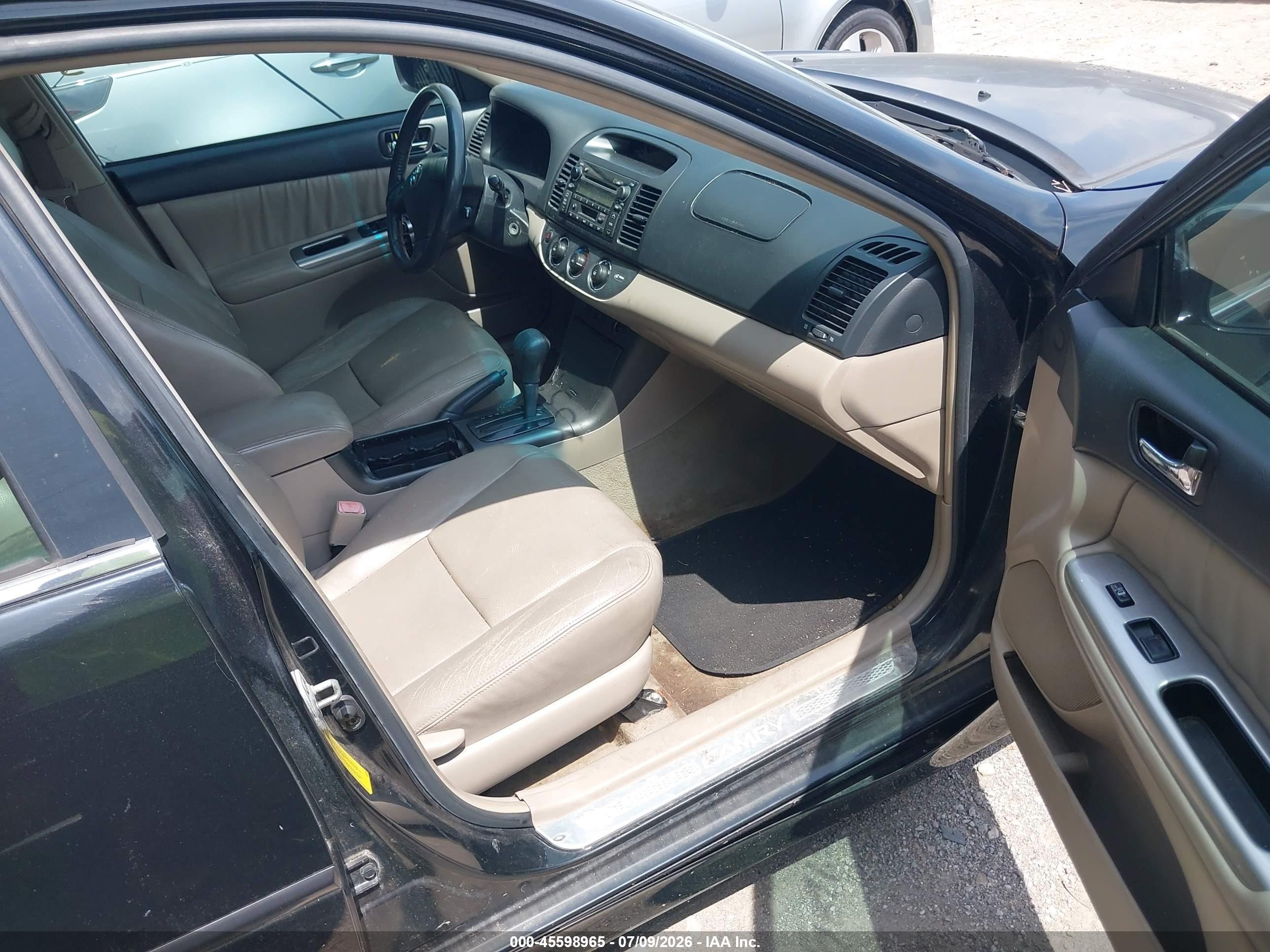 2005 Toyota Camry Se V6 Black vin: 4T1BA30K05U073034