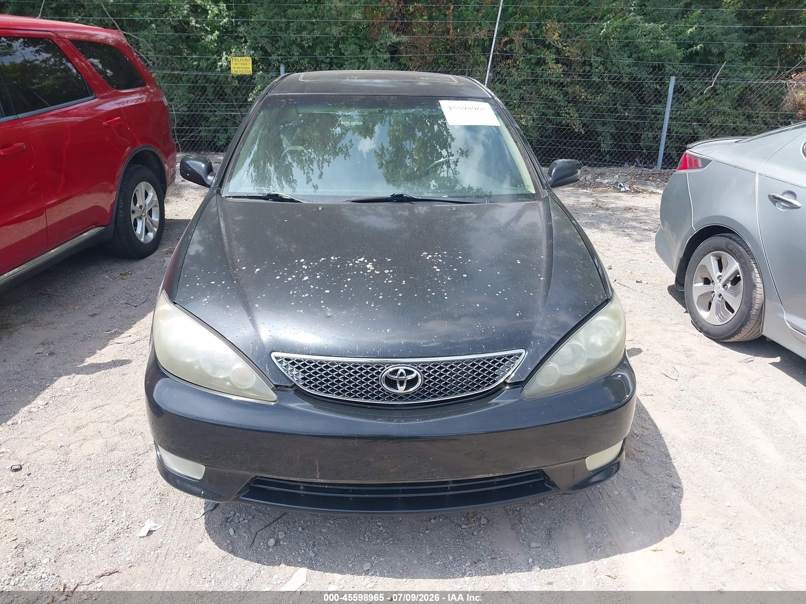 2005 Toyota Camry Se V6 Black vin: 4T1BA30K05U073034