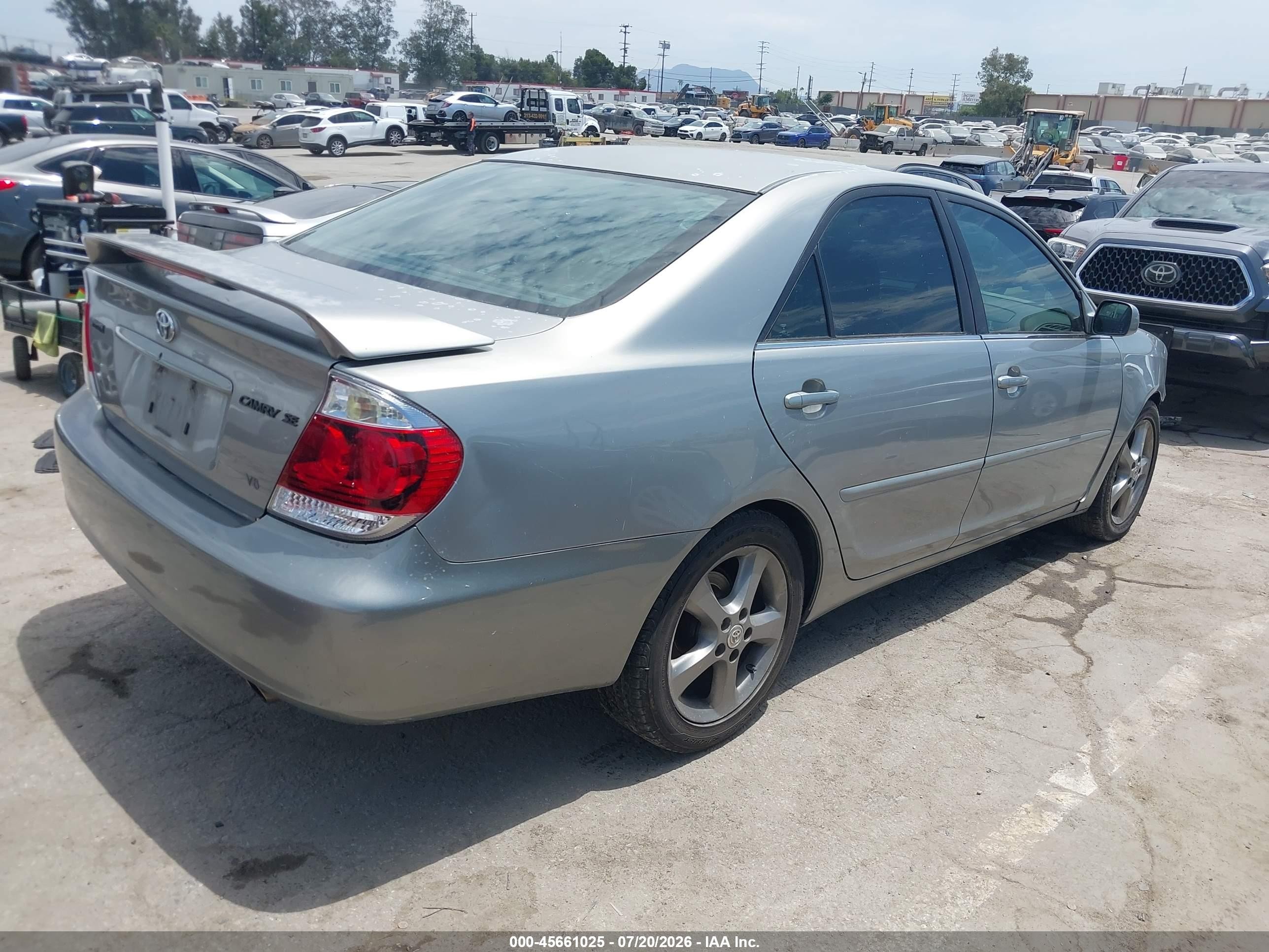 2005 Toyota Camry Se V6 Silver vin: 4T1BA30K15U050233