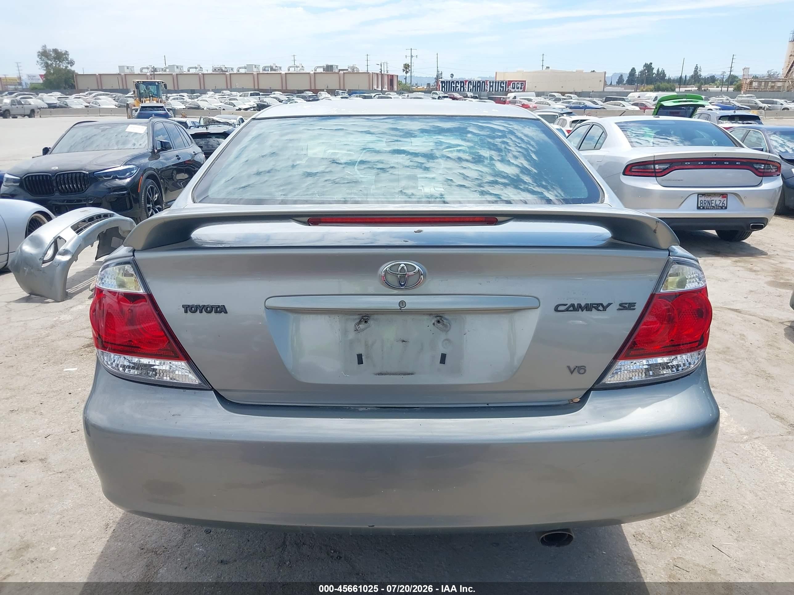 2005 Toyota Camry Se V6 Silver vin: 4T1BA30K15U050233