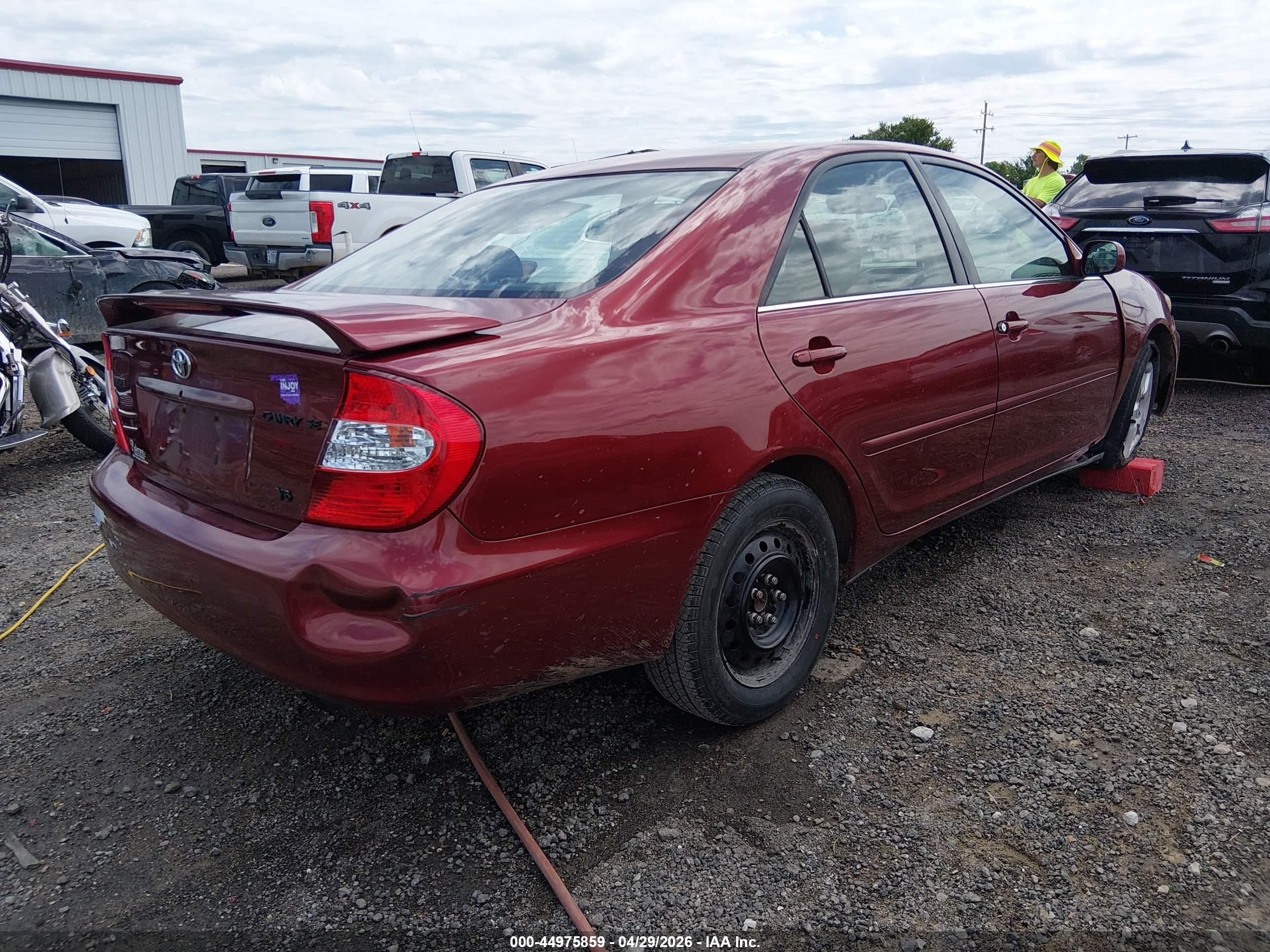 2004 Toyota Camry Se V6 Красный vin: 4T1BA30K34U501323