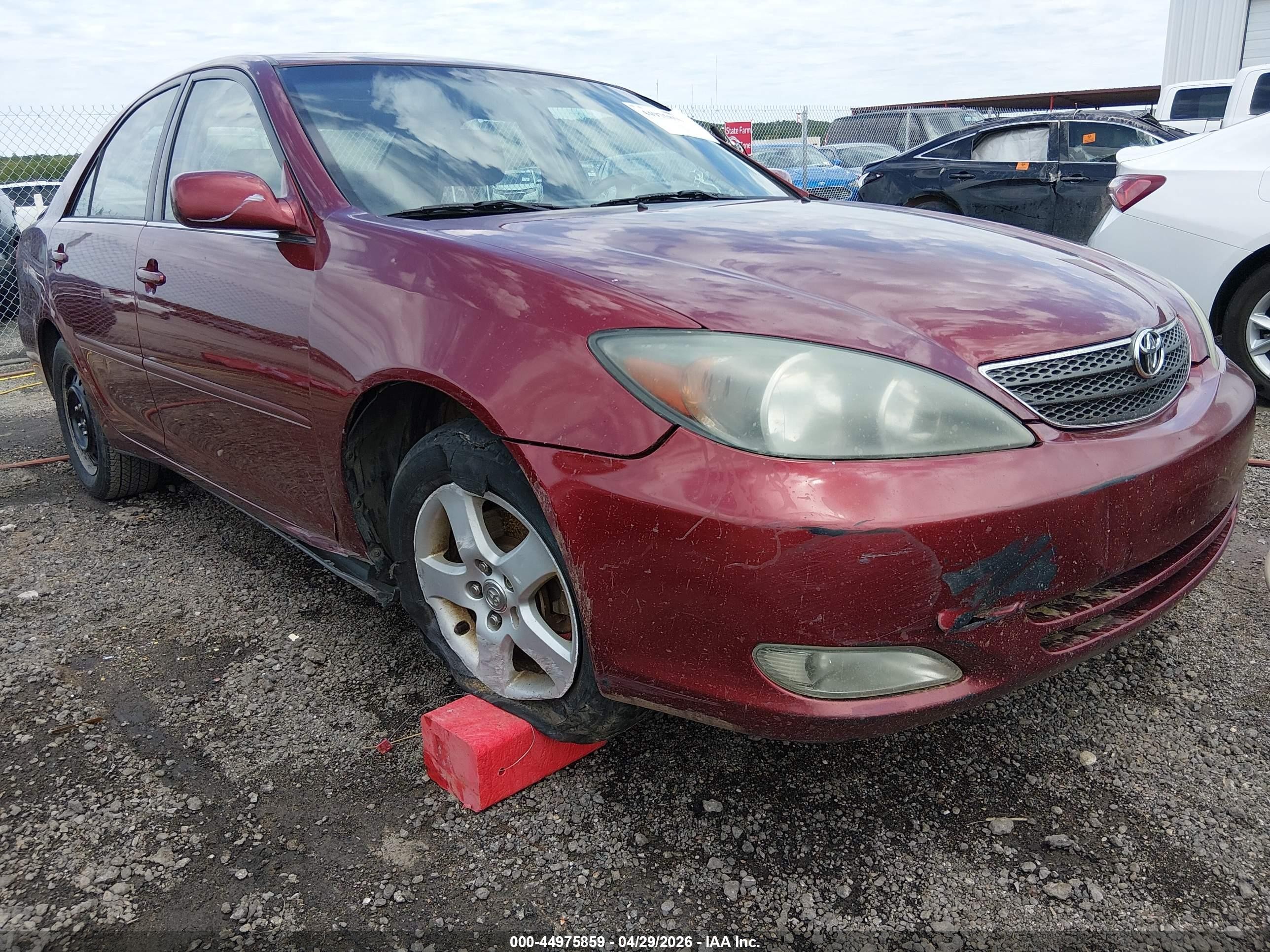 2004 Toyota Camry Se V6 Красный vin: 4T1BA30K34U501323