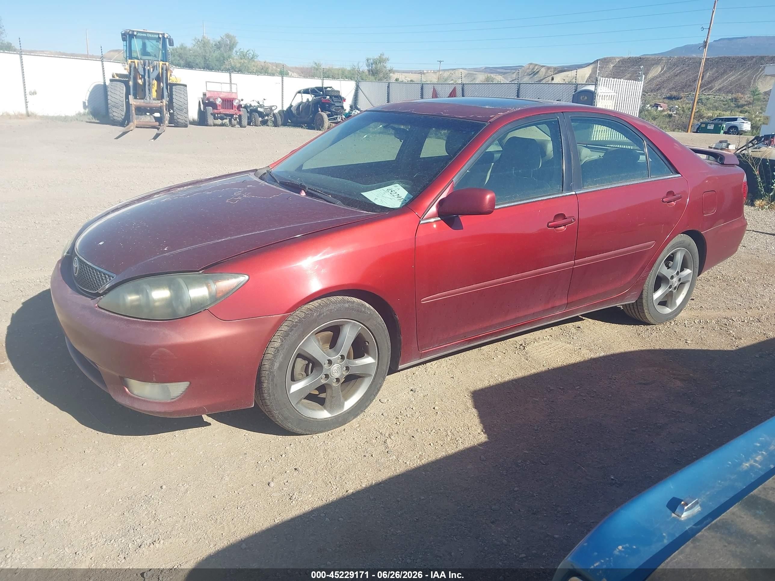 2005 Toyota Camry Se V6 Burgundy vin: 4T1BA30K95U506544