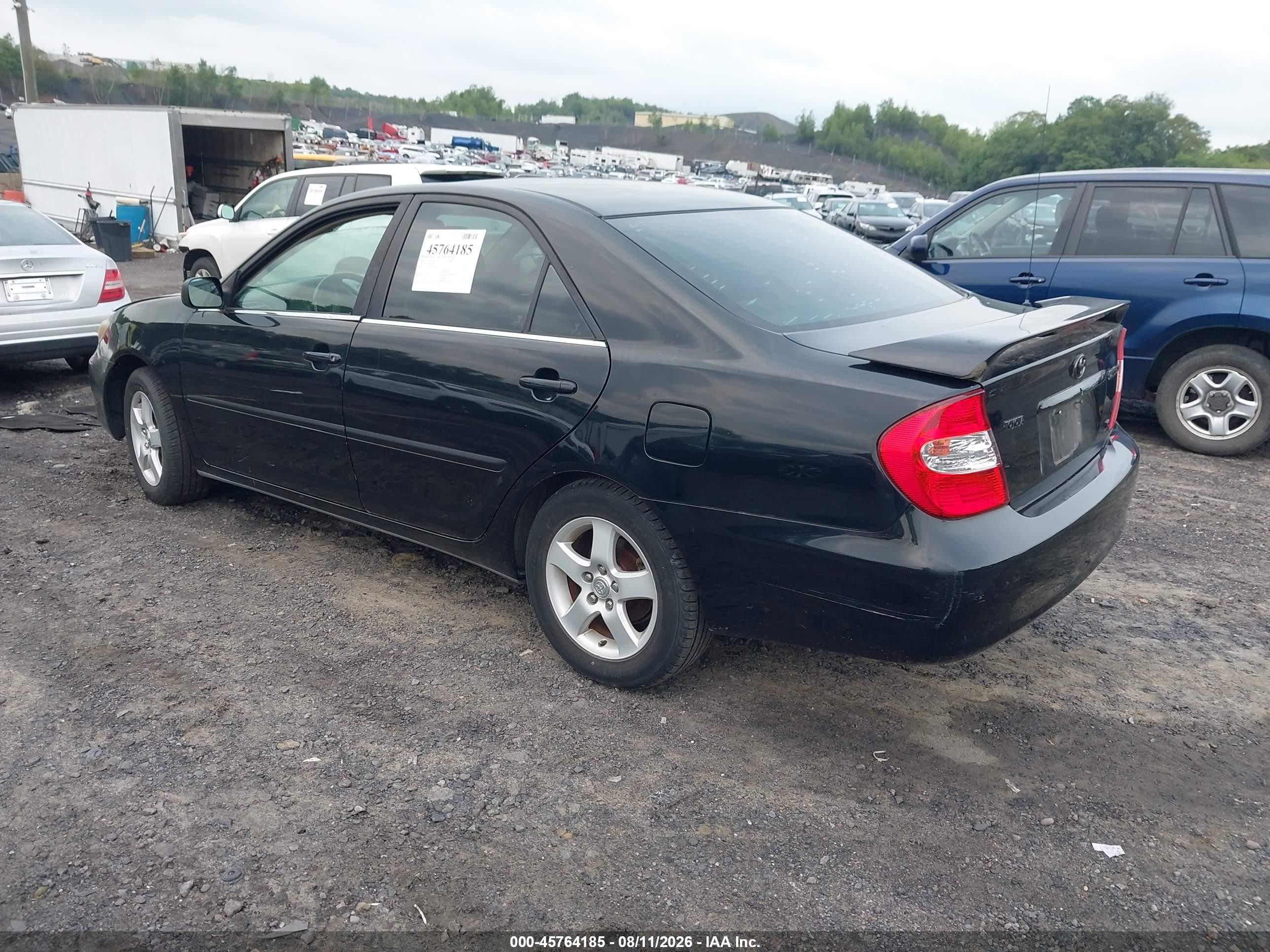 2004 Toyota Camry Se V6 Black vin: 4T1BA32K04U505679