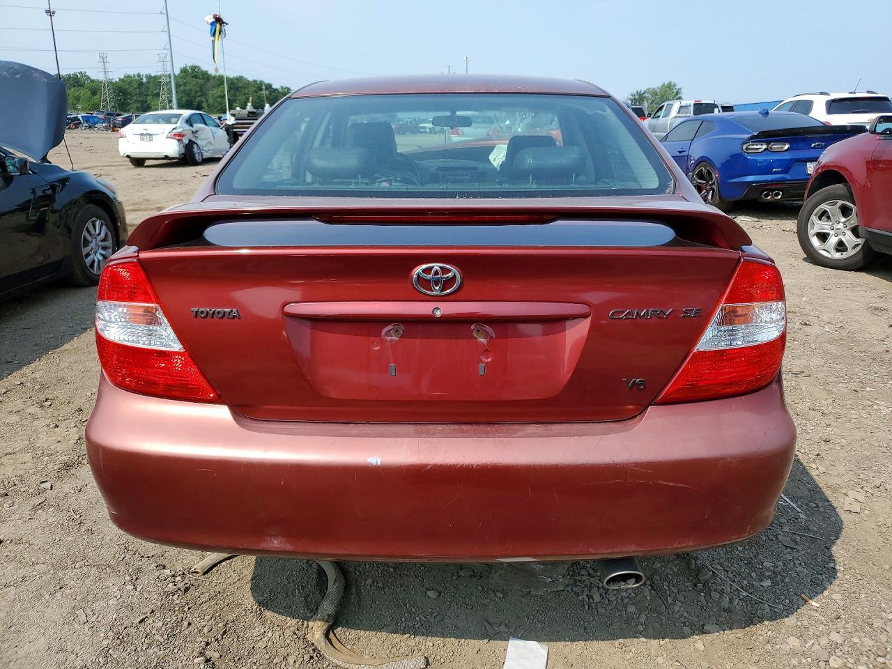 2004 Toyota Camry Se Burgundy vin: 4T1BA32K24U505831