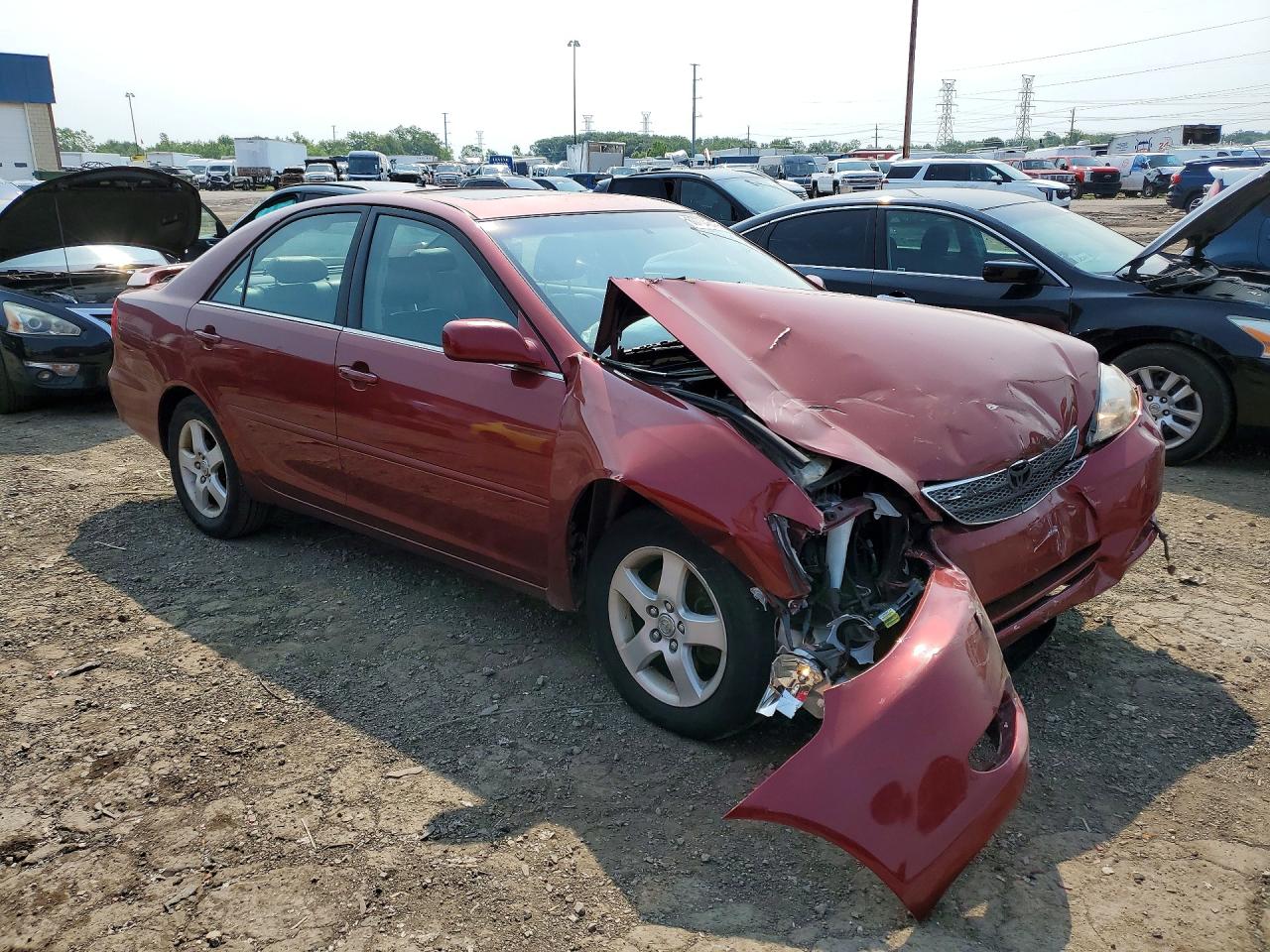 2004 Toyota Camry Se Burgundy vin: 4T1BA32K24U505831