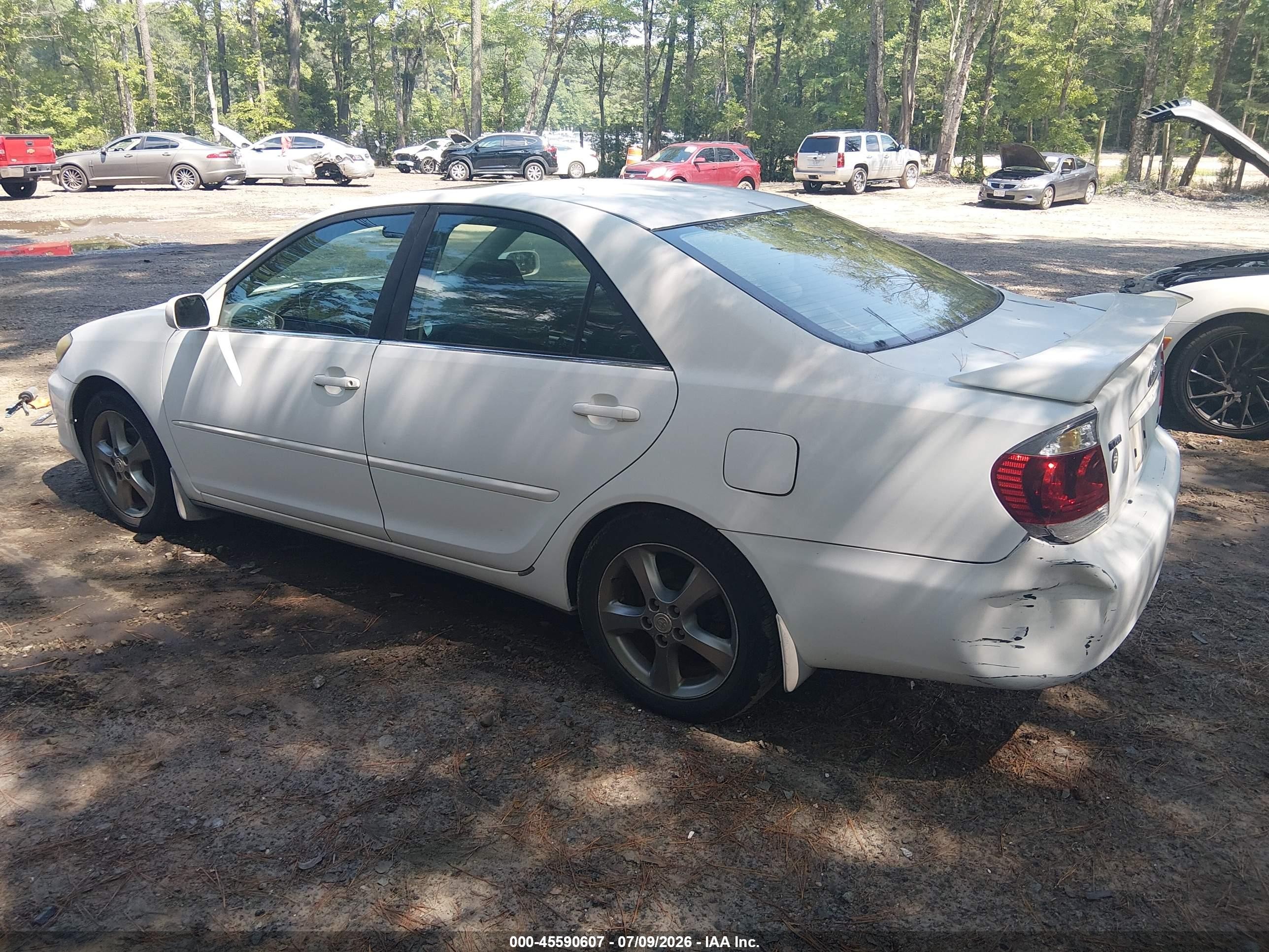 2005 Toyota Camry Se V6 White vin: 4T1BA32K35U506942