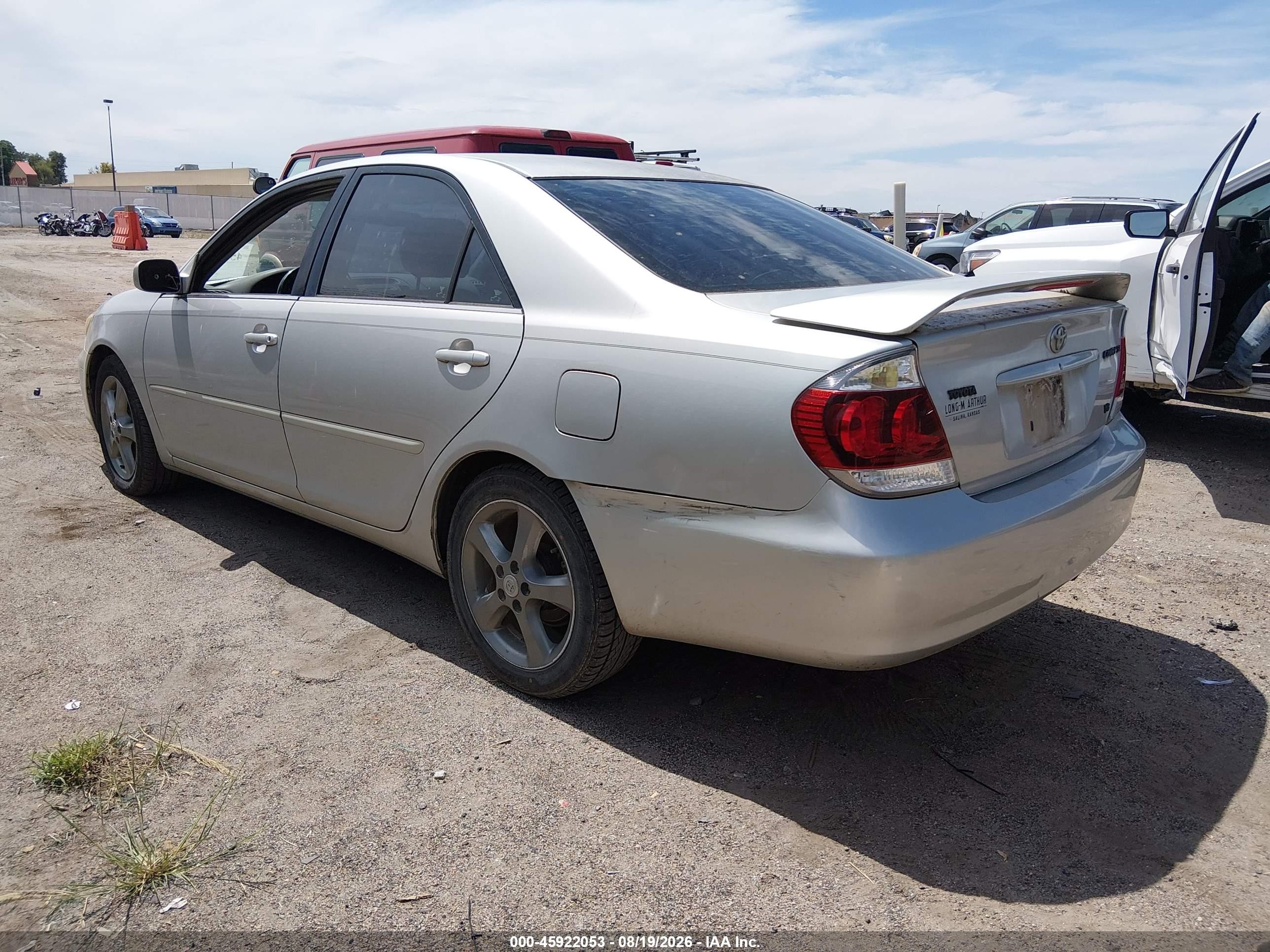 2005 Toyota Camry Se V6 Silver vin: 4T1BA32K45U063085
