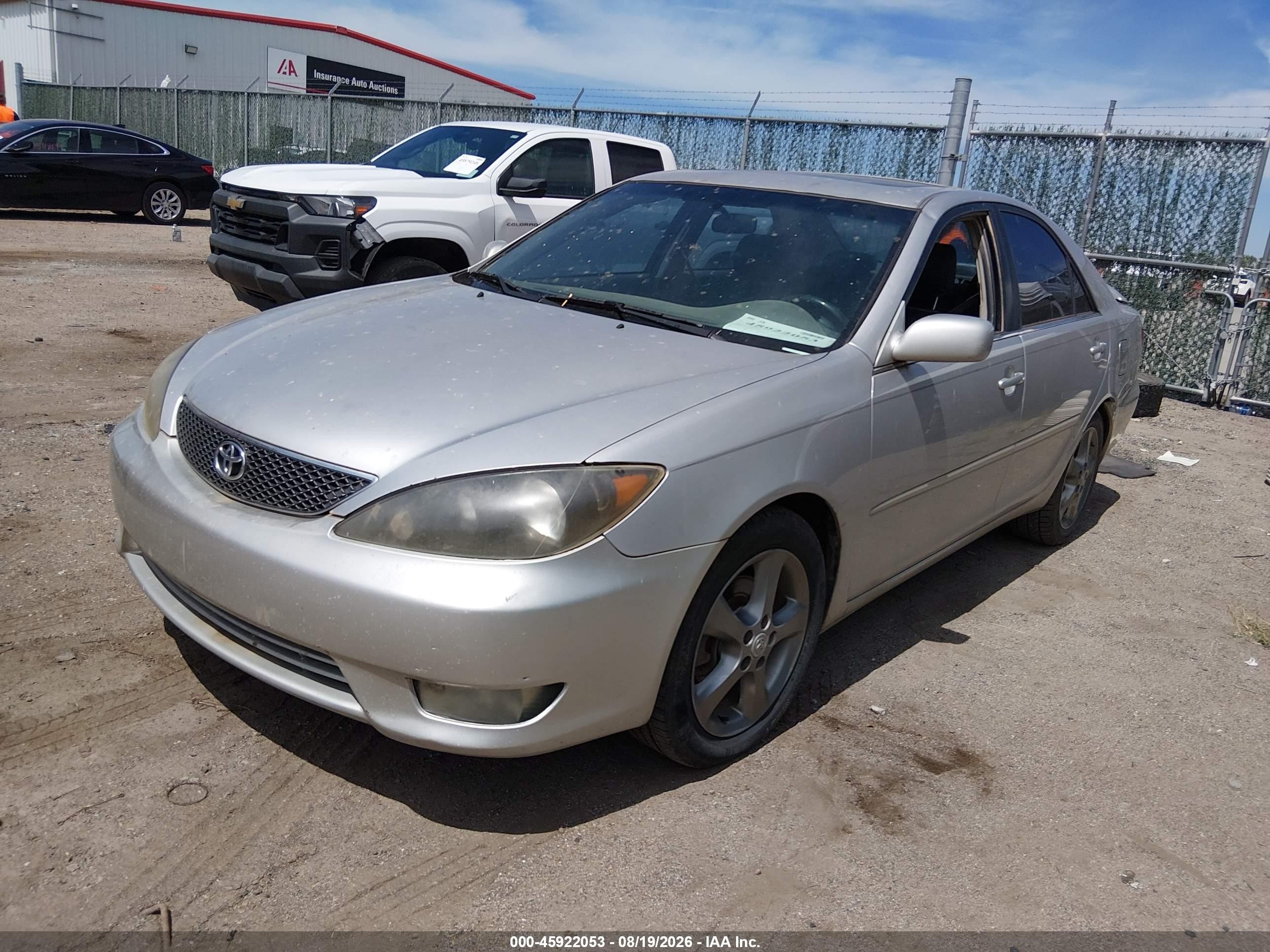 2005 Toyota Camry Se V6 Silver vin: 4T1BA32K45U063085