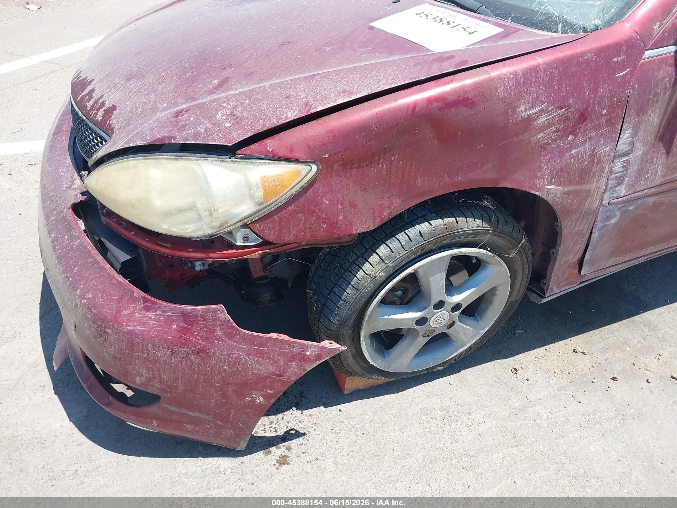 2005 Toyota Camry Se V6 Red vin: 4T1BA32K45U506061