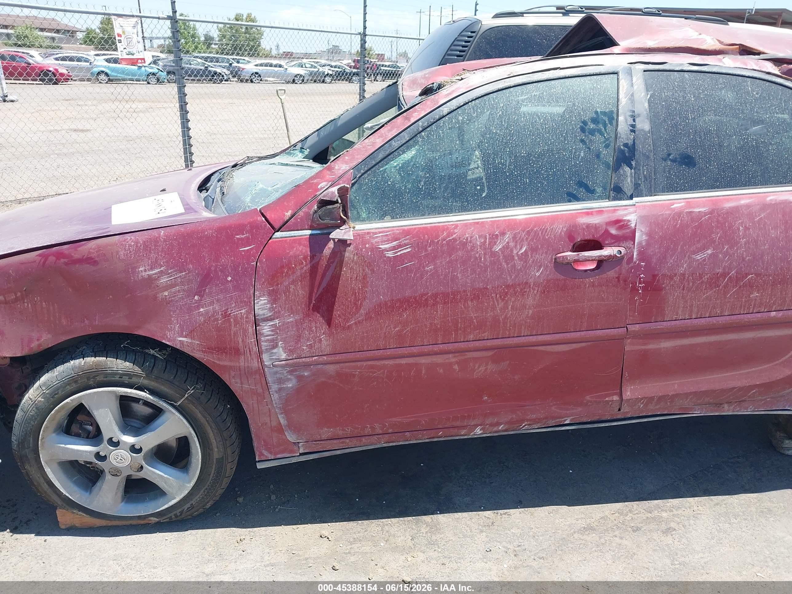2005 Toyota Camry Se V6 Red vin: 4T1BA32K45U506061