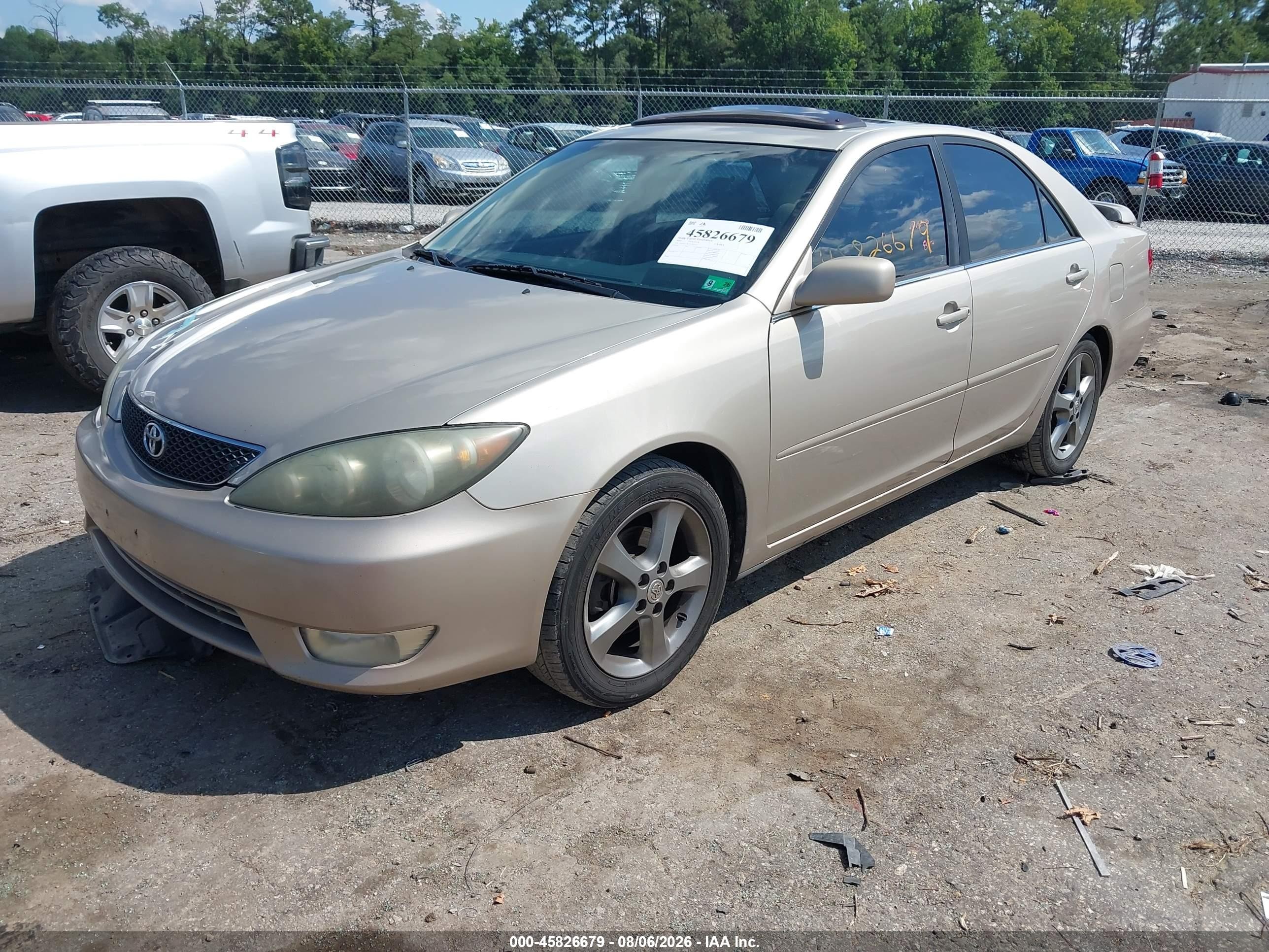 2005 Toyota Camry Se V6 Gold vin: 4T1BA32K75U061623