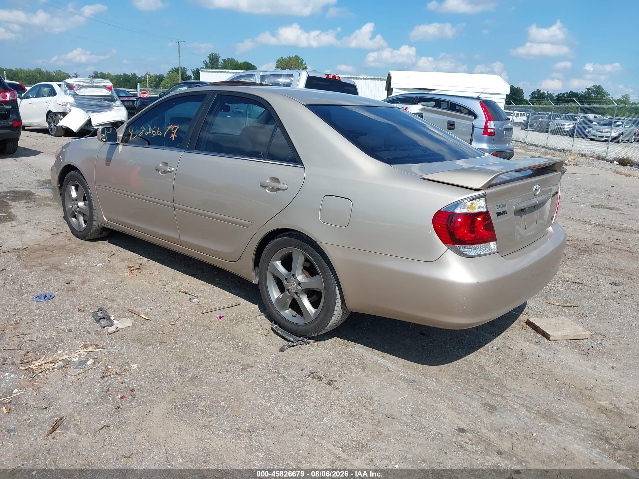 2005 Toyota Camry Se V6 Gold vin: 4T1BA32K75U061623