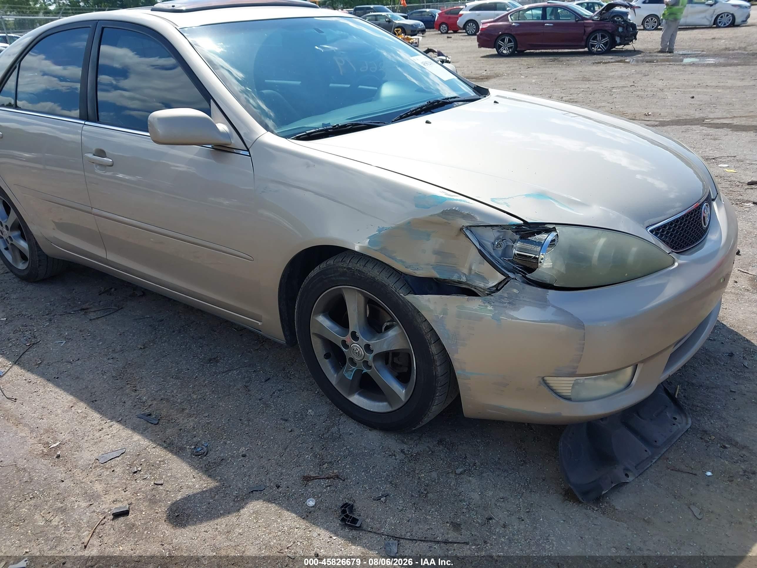 2005 Toyota Camry Se V6 Gold vin: 4T1BA32K75U061623