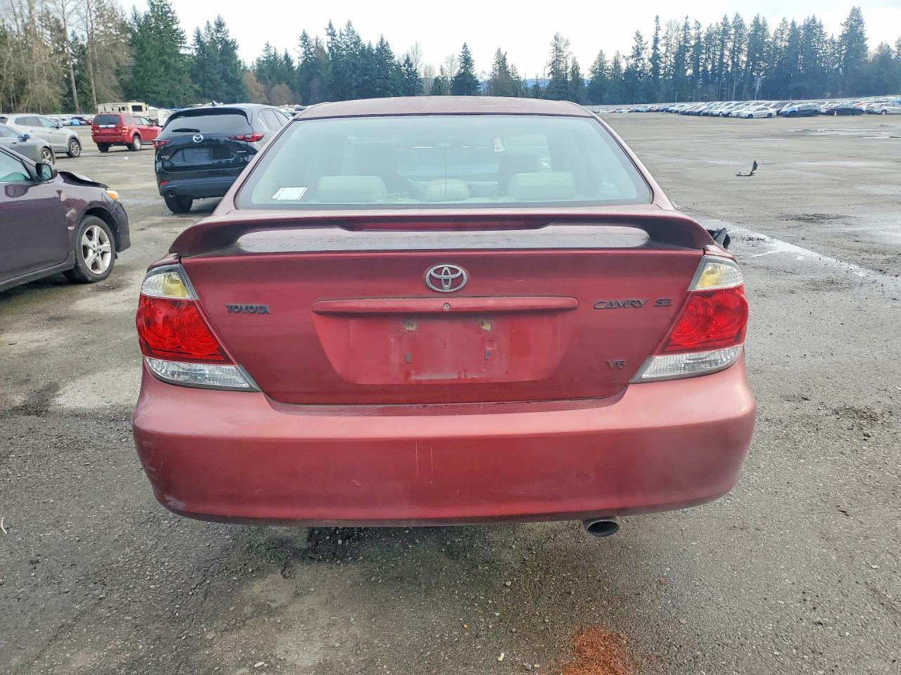 2005 Toyota Camry Se Red vin: 4T1BA32K75U508886