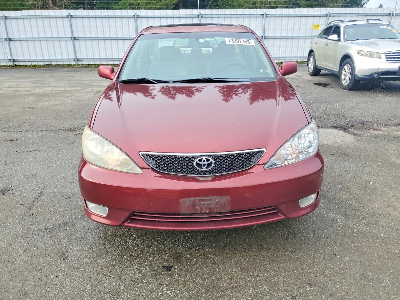 2005 Toyota Camry Se Red vin: 4T1BA32K75U508886