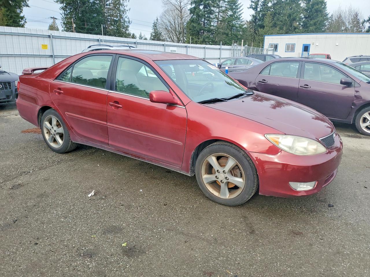 2005 Toyota Camry Se Red vin: 4T1BA32K75U508886