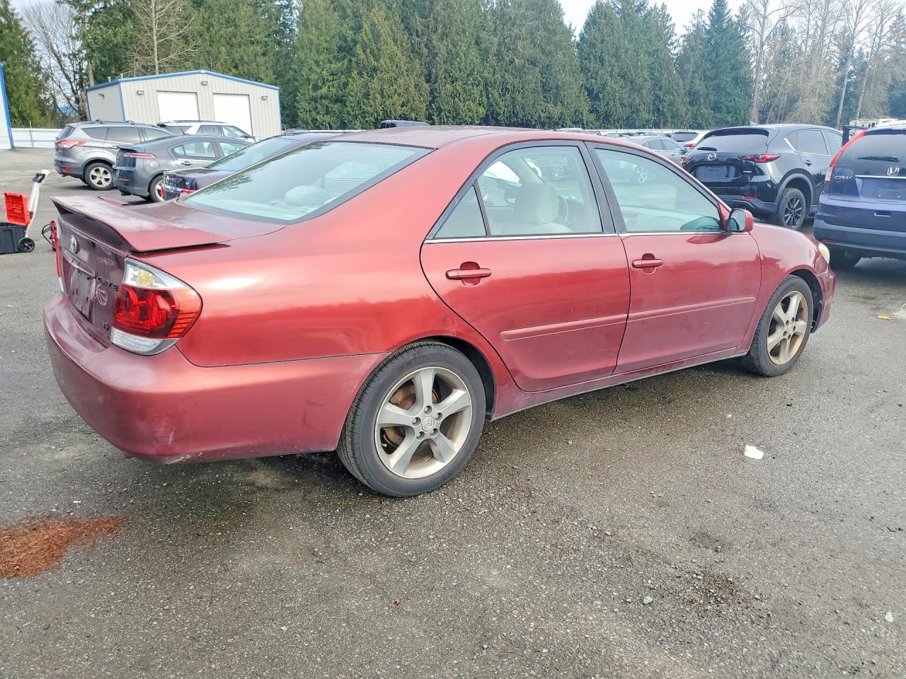 2005 Toyota Camry Se Red vin: 4T1BA32K75U508886