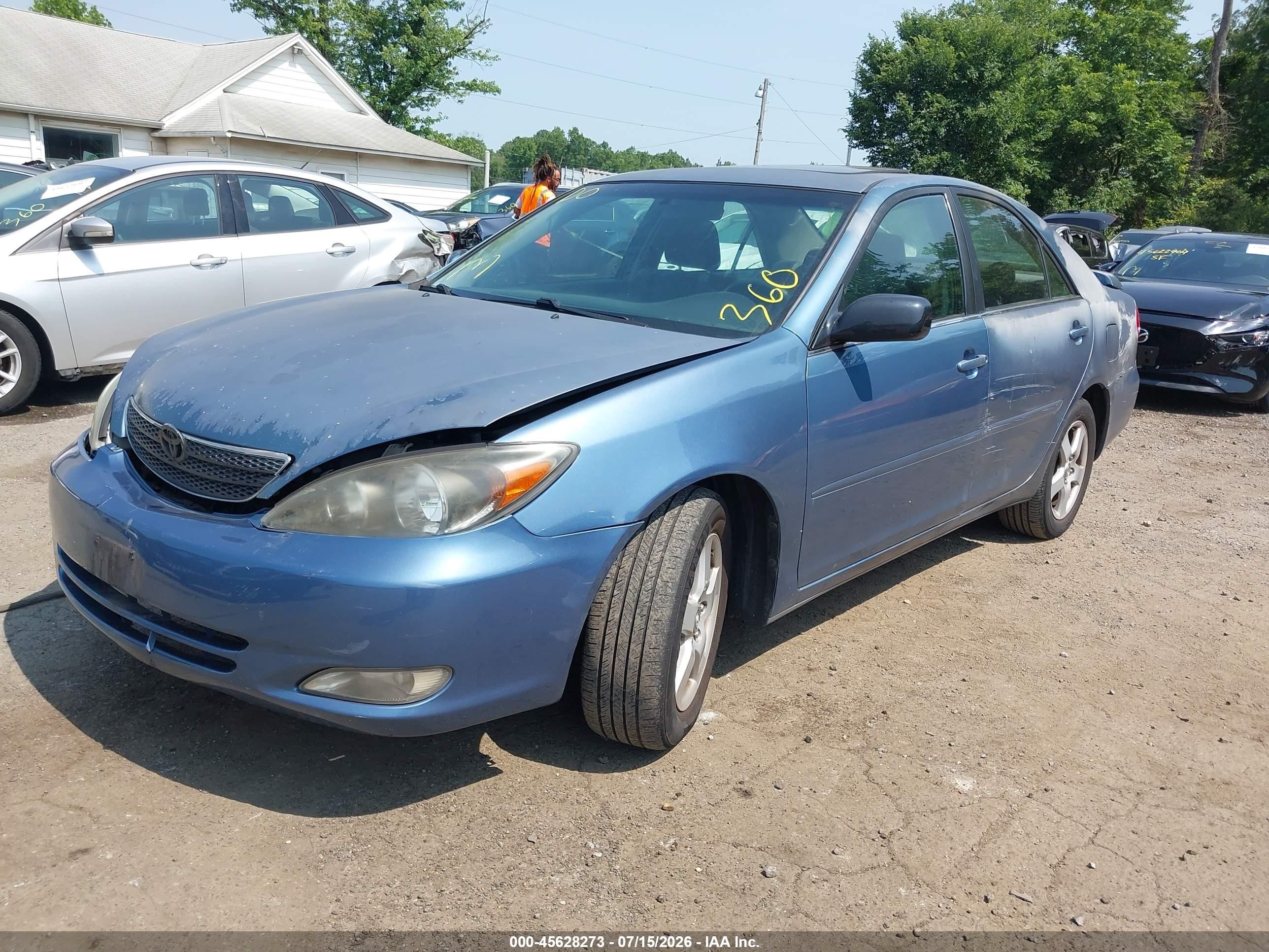 2004 Toyota Camry Se V6 Light Blue vin: 4T1BA32K84U016494