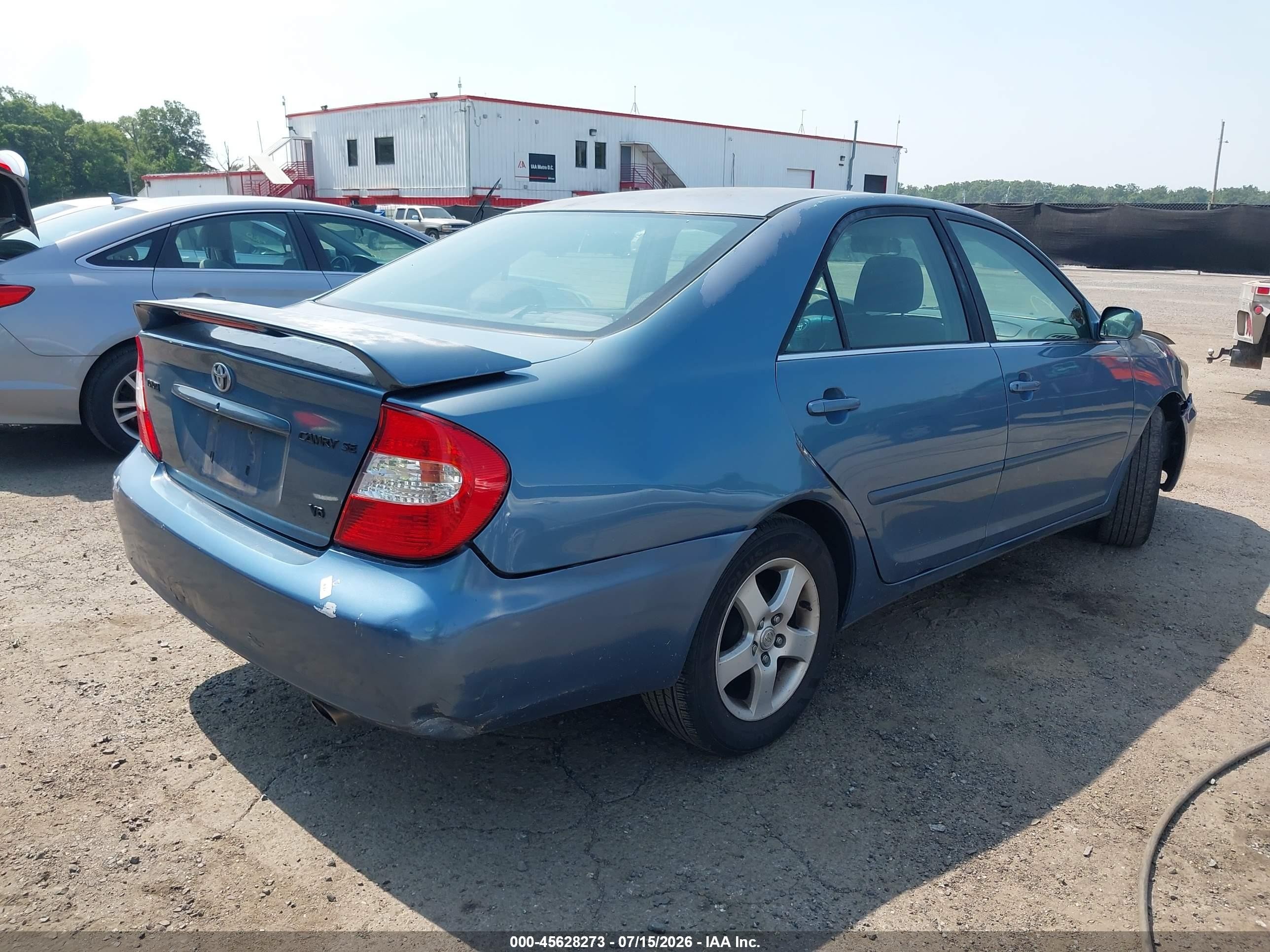 2004 Toyota Camry Se V6 Light Blue vin: 4T1BA32K84U016494