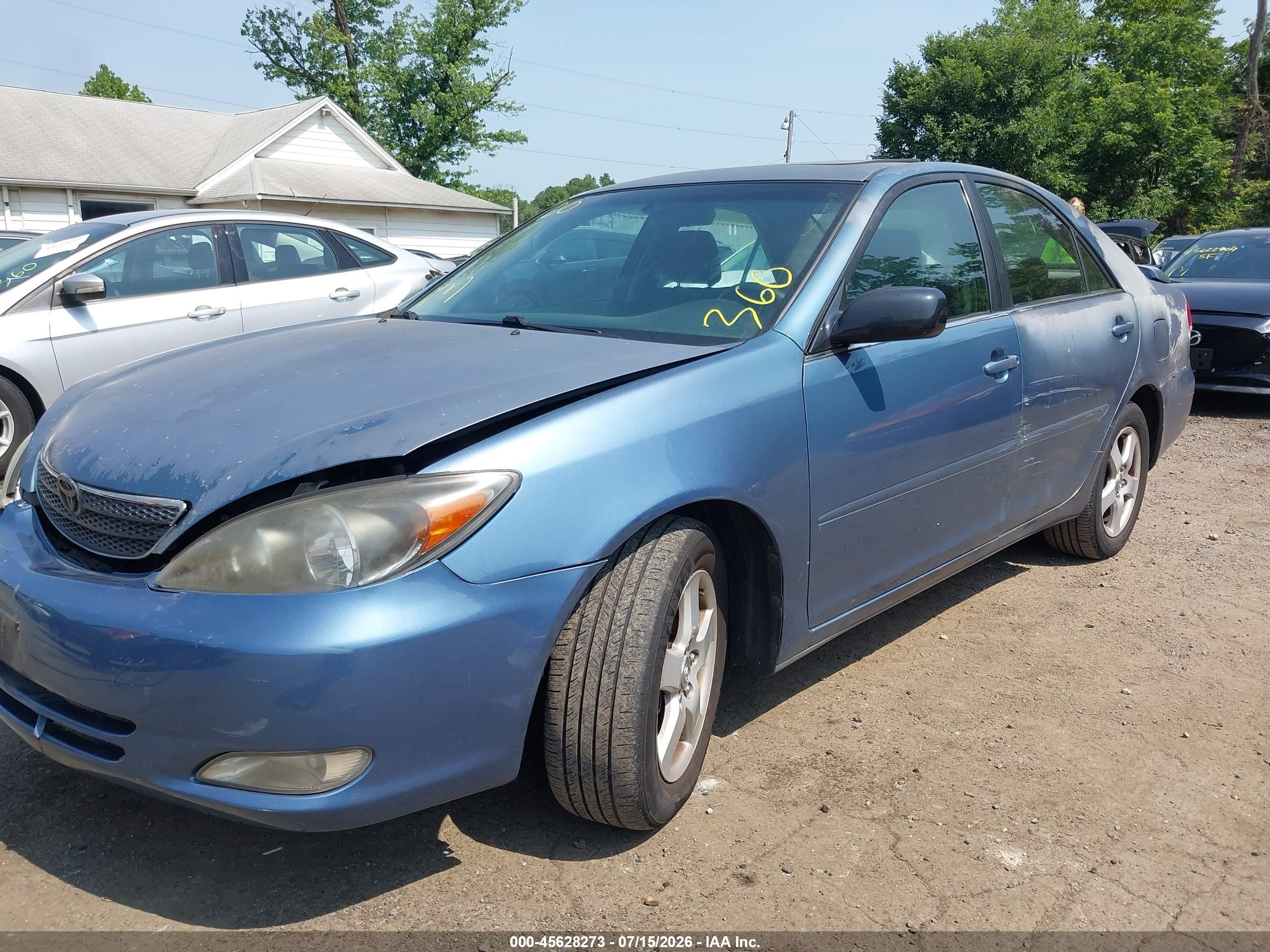 2004 Toyota Camry Se V6 Light Blue vin: 4T1BA32K84U016494