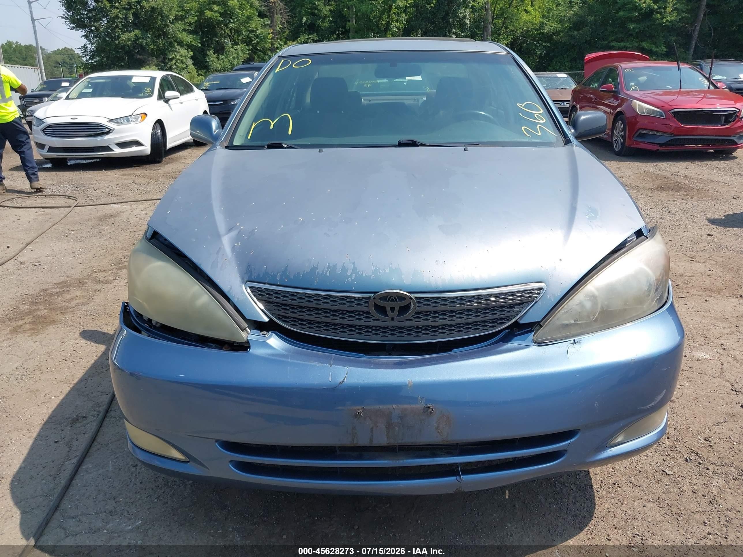2004 Toyota Camry Se V6 Light Blue vin: 4T1BA32K84U016494