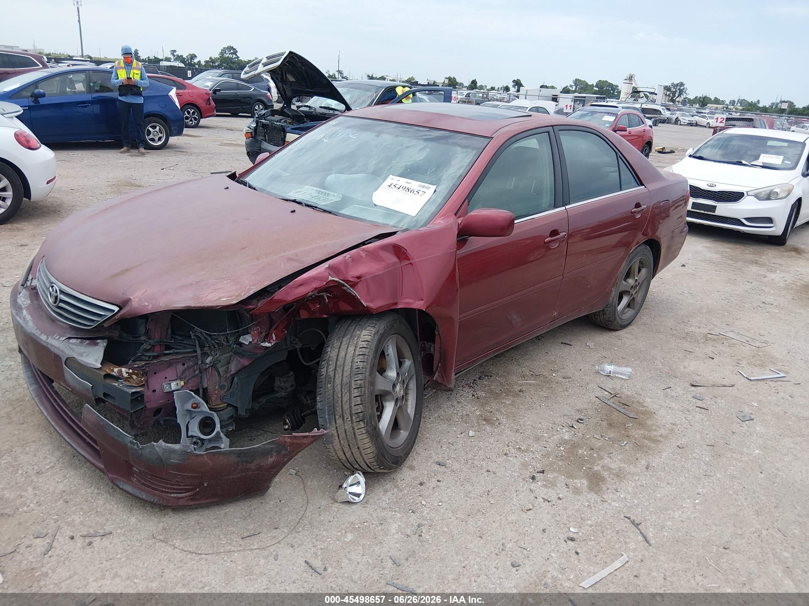 2005 Toyota Camry Se V6 Red vin: 4T1BA32K85U508427