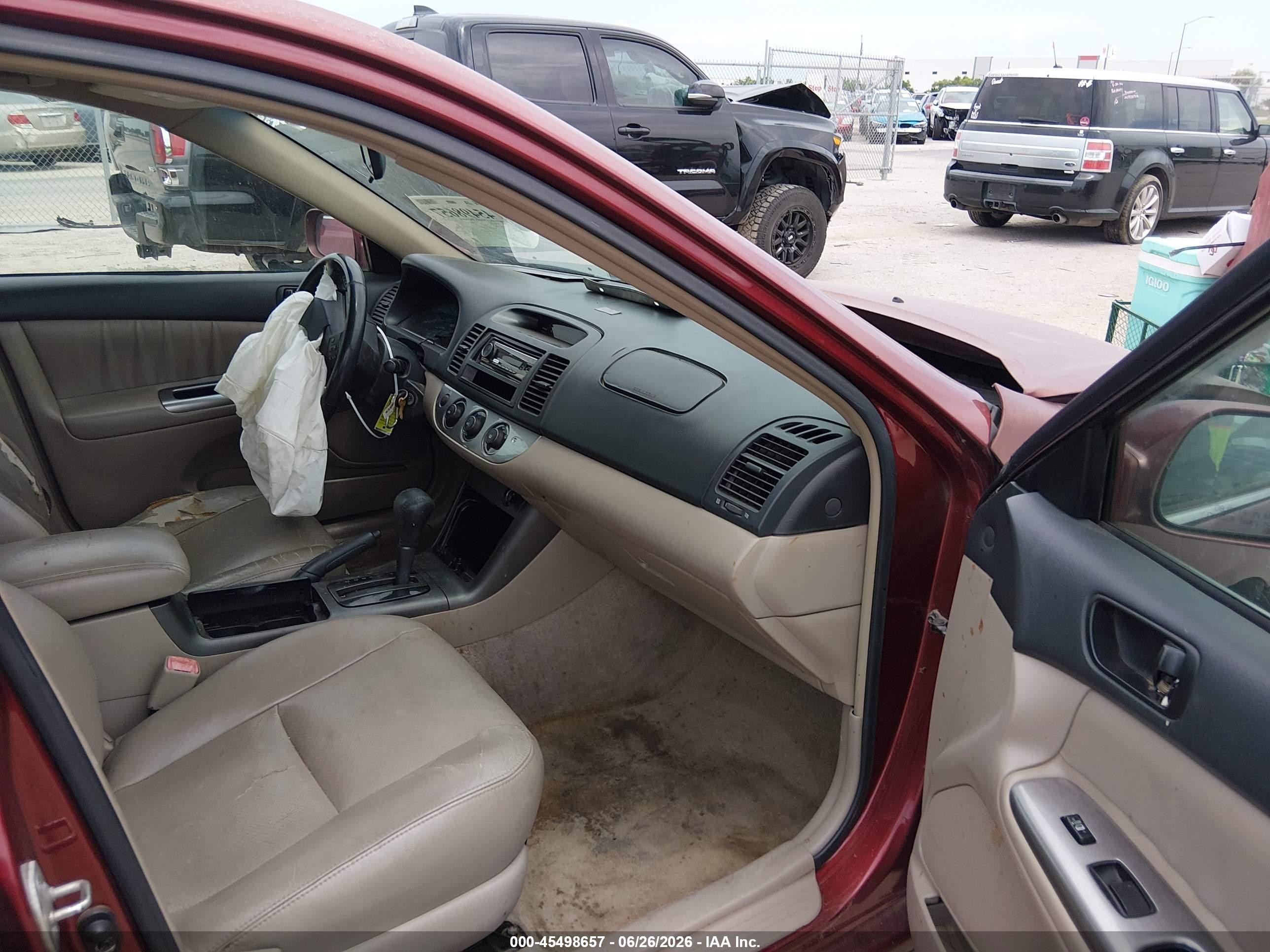 2005 Toyota Camry Se V6 Red vin: 4T1BA32K85U508427