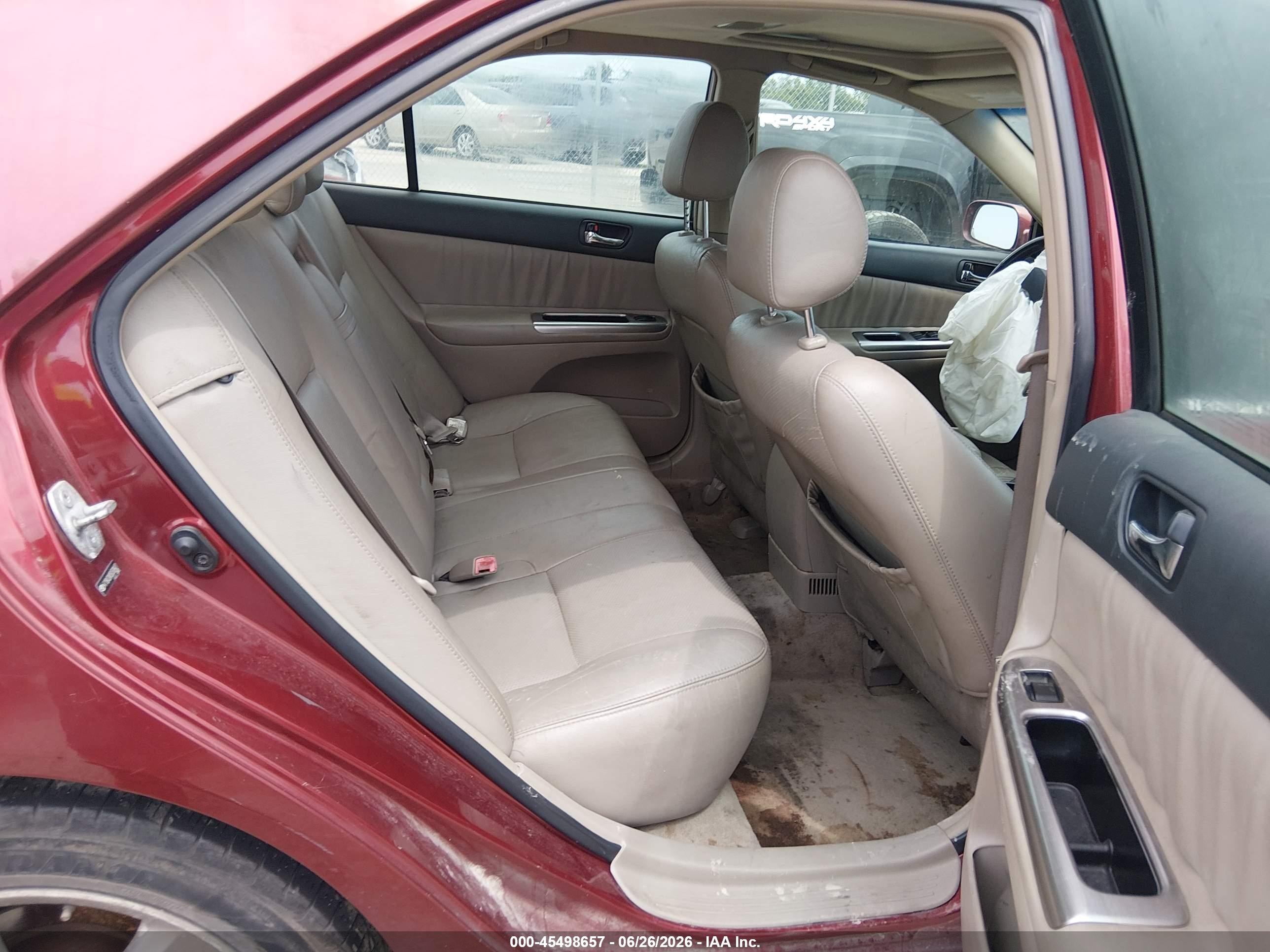 2005 Toyota Camry Se V6 Red vin: 4T1BA32K85U508427