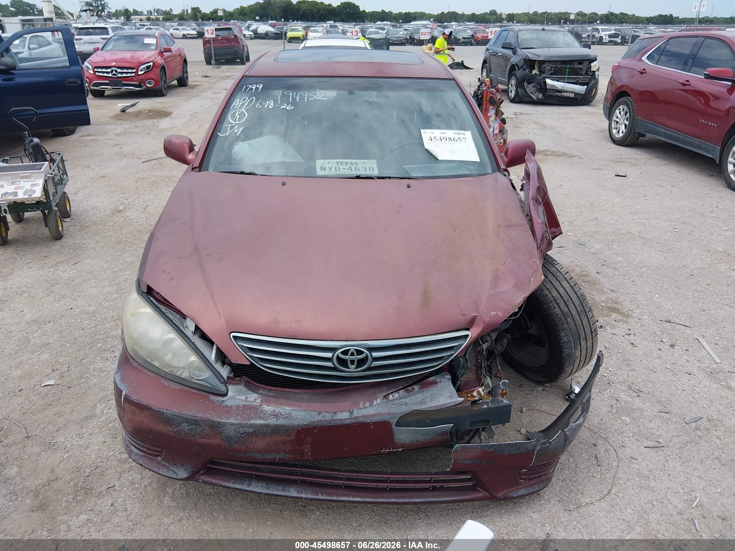 2005 Toyota Camry Se V6 Red vin: 4T1BA32K85U508427
