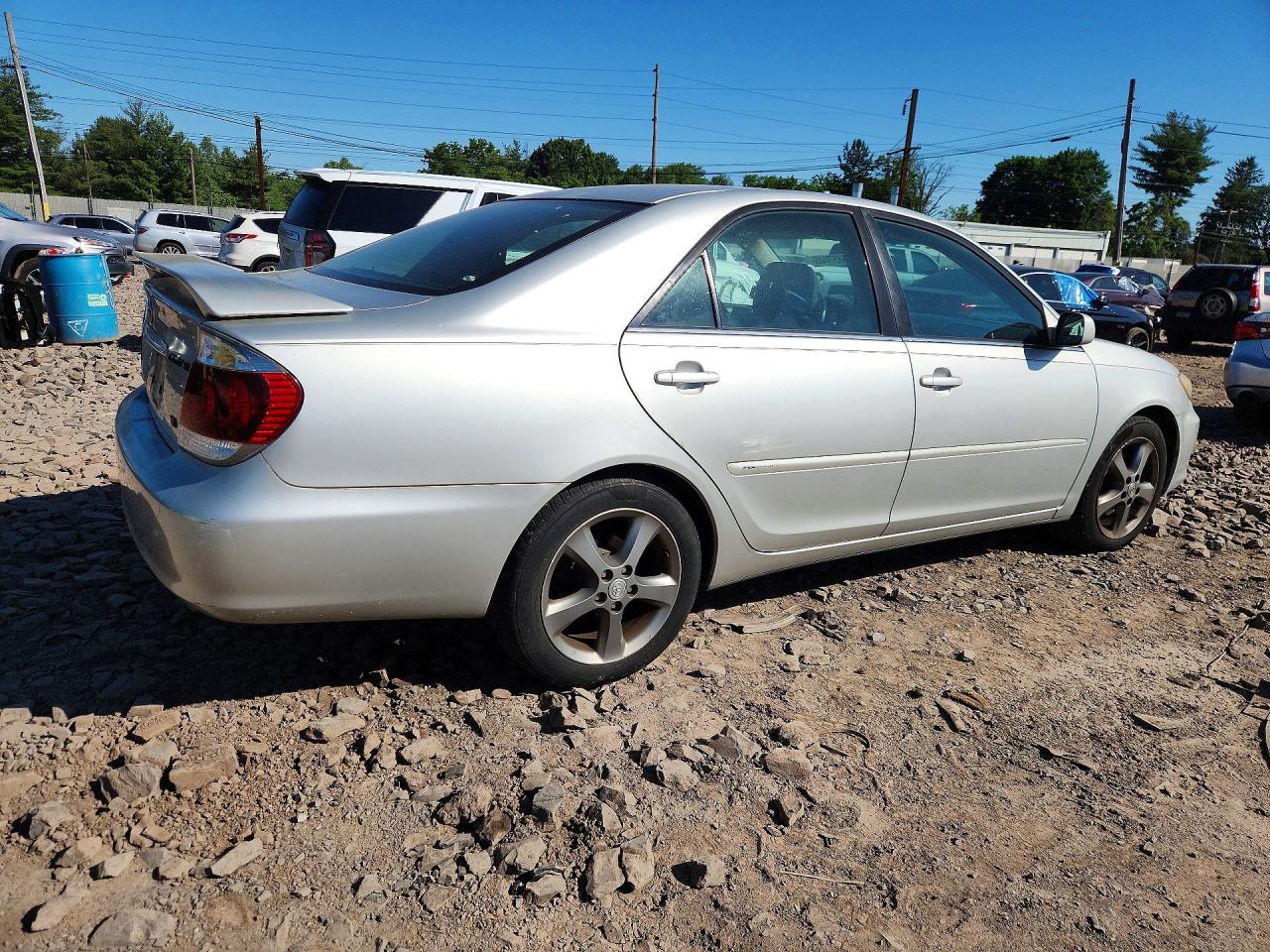 2005 Toyota Camry Se Silver vin: 4T1BA32KX5U043214