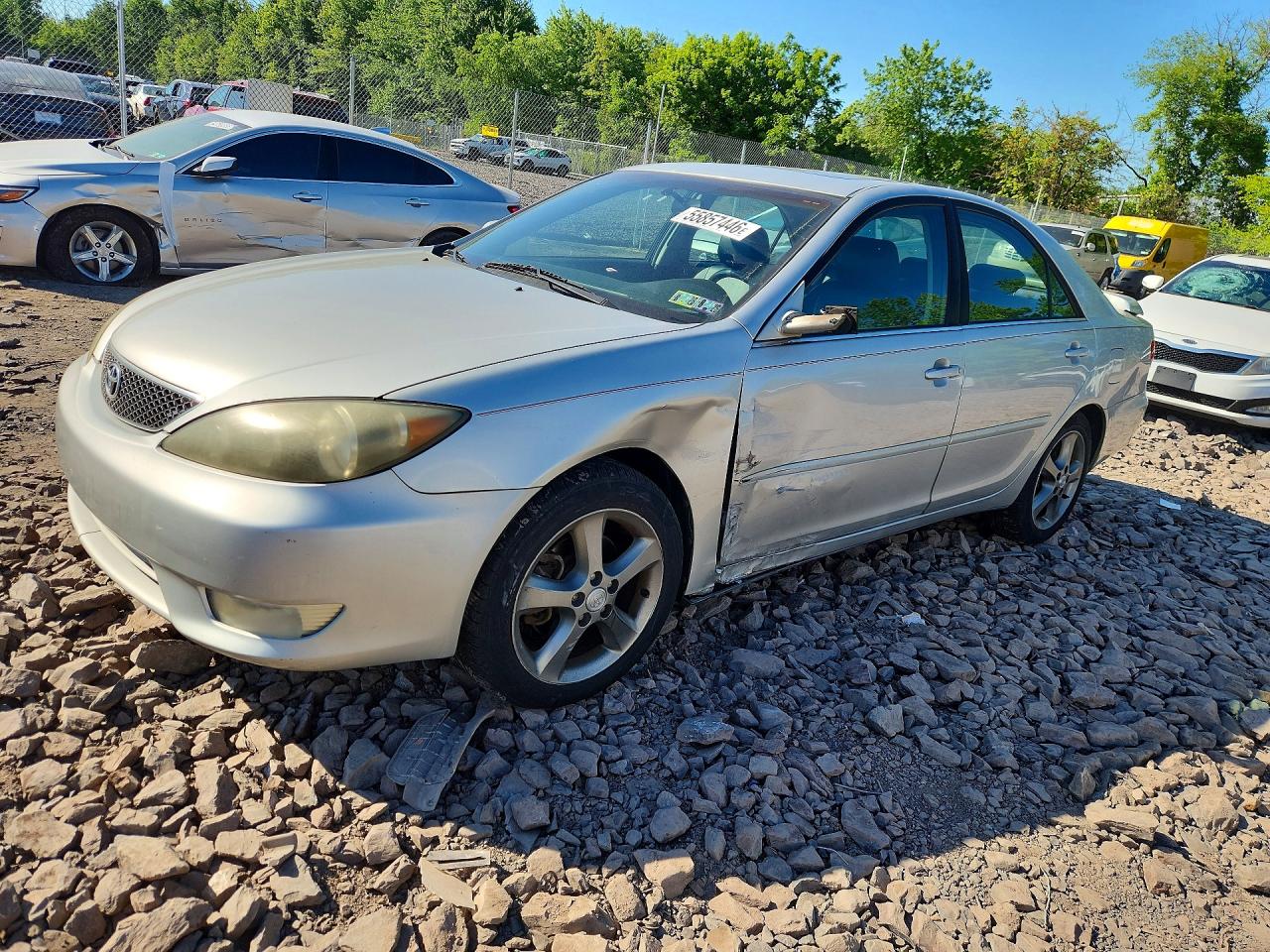 2005 Toyota Camry Se Silver vin: 4T1BA32KX5U043214