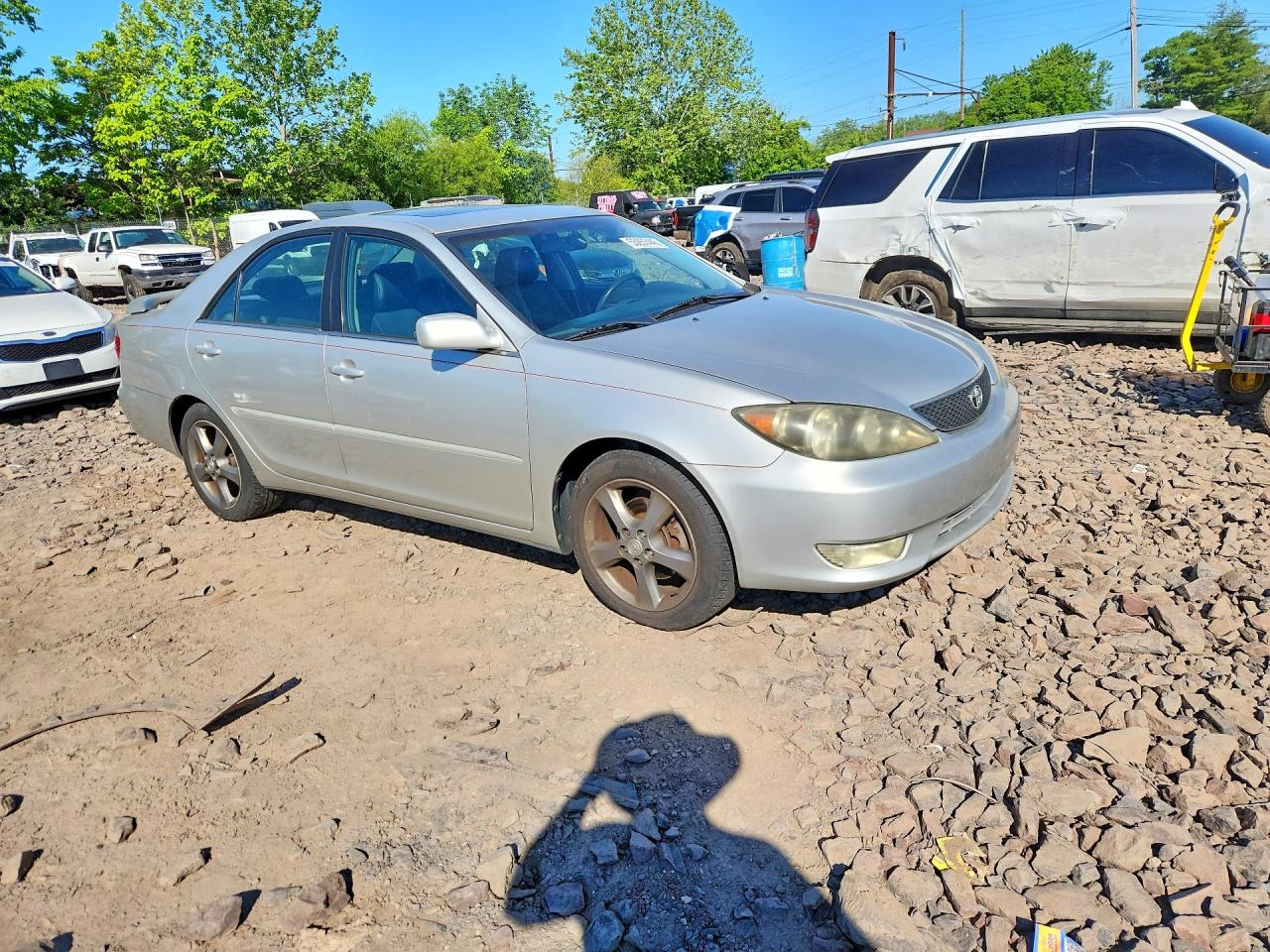 2005 Toyota Camry Se Silver vin: 4T1BA32KX5U043214