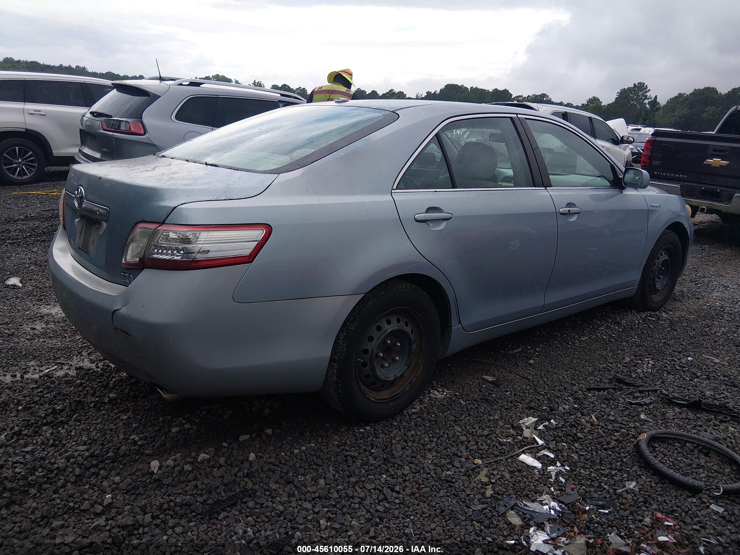 2011 Toyota Camry Hybrid   Light Blue vin: 4T1BB3EK0BU133458