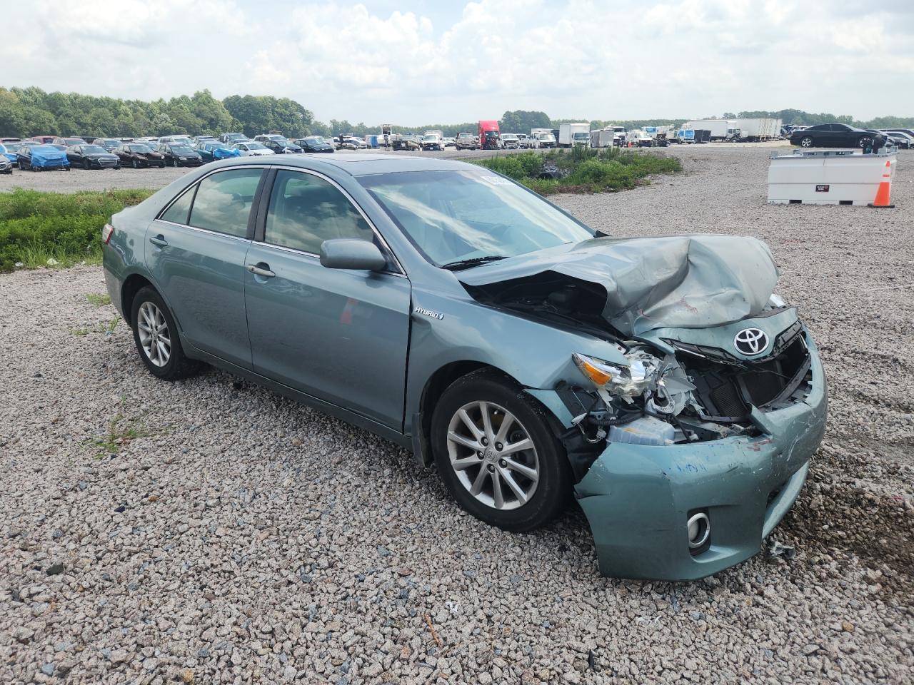 2011 Toyota Camry Hybrid Blue vin: 4T1BB3EK1BU131170